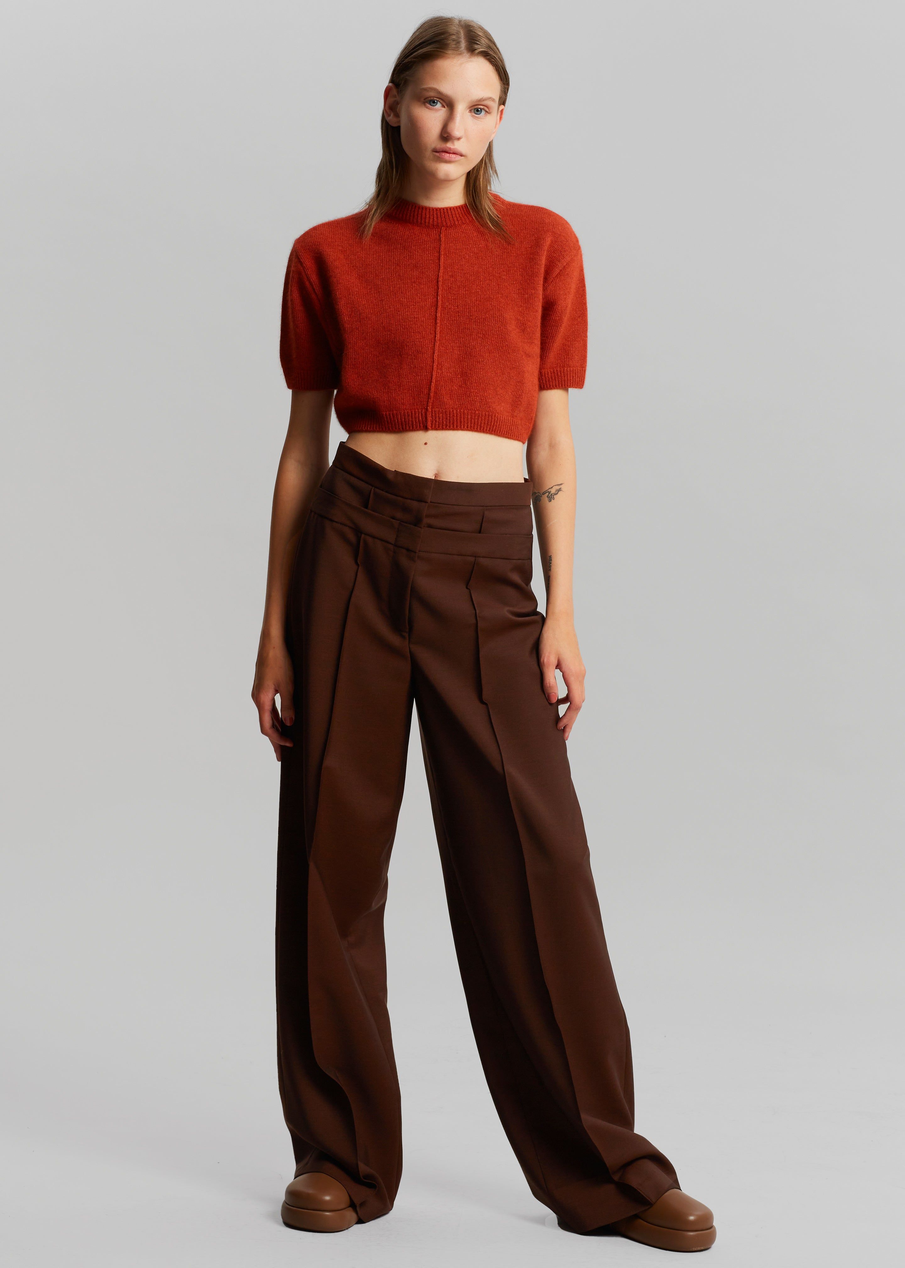 Róhe Stevie Trousers - Chestnut sold by Frankie Shop product image thumbnail 3