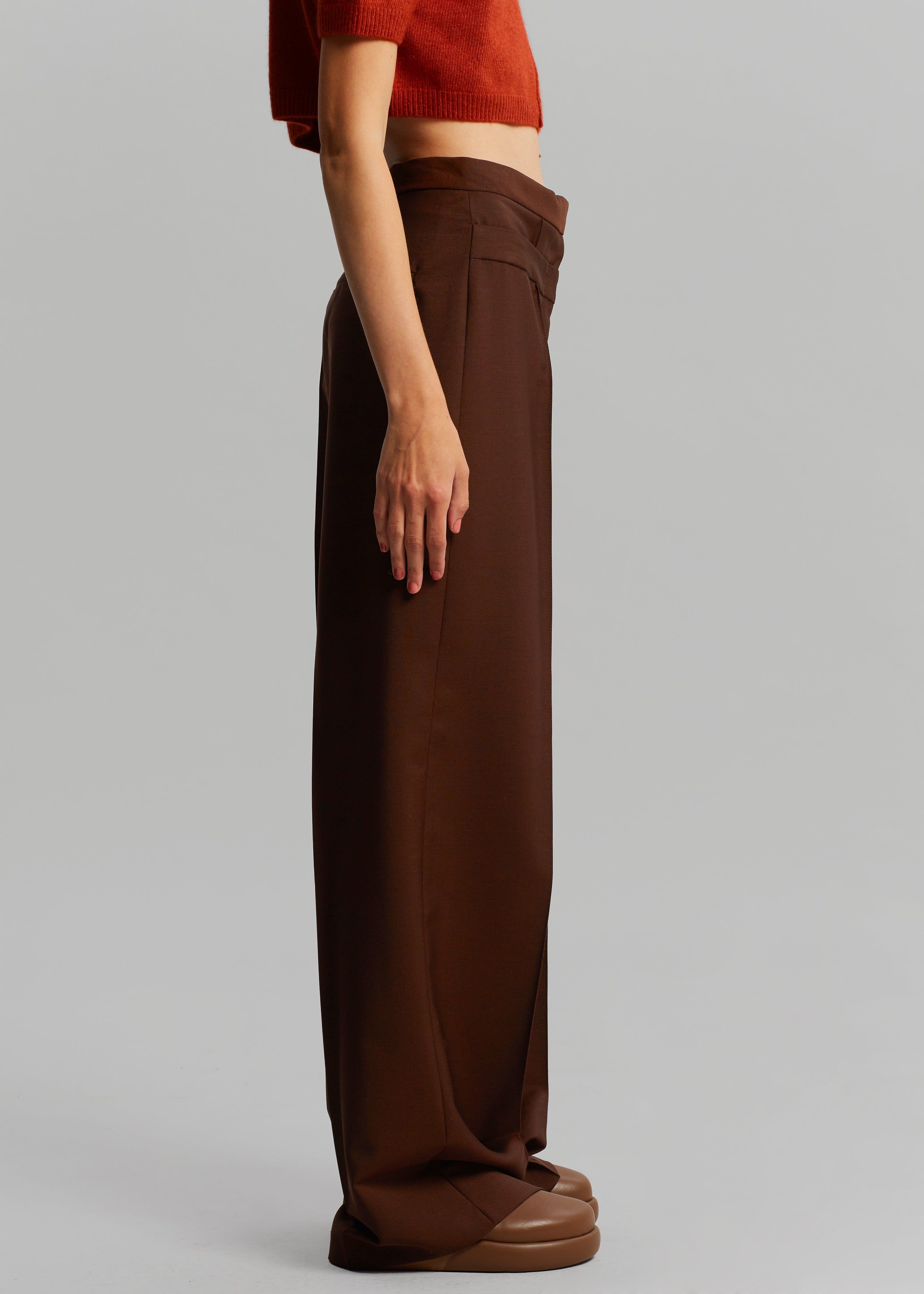 Róhe Stevie Trousers - Chestnut sold by Frankie Shop product image thumbnail 6