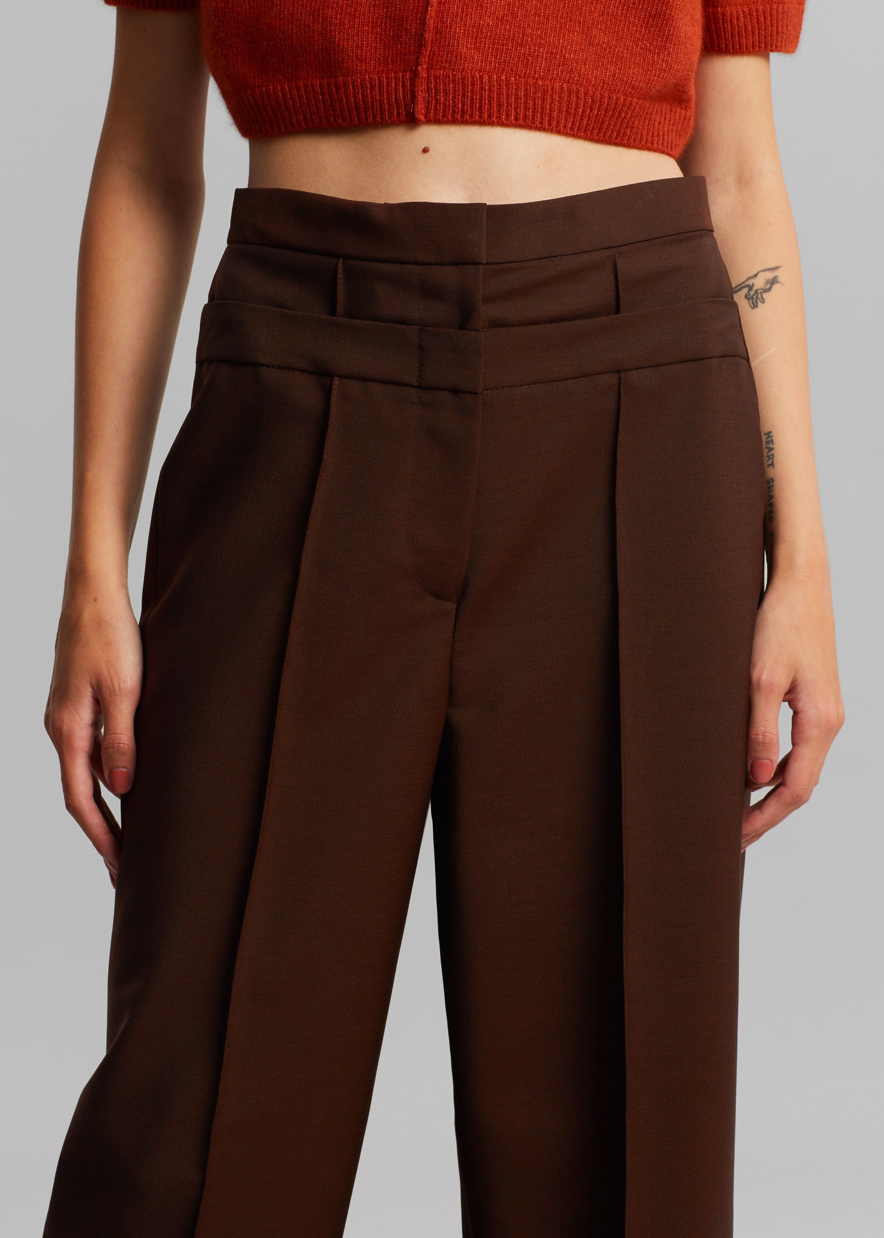 Róhe Stevie Trousers - Chestnut sold by Frankie Shop product image thumbnail 5