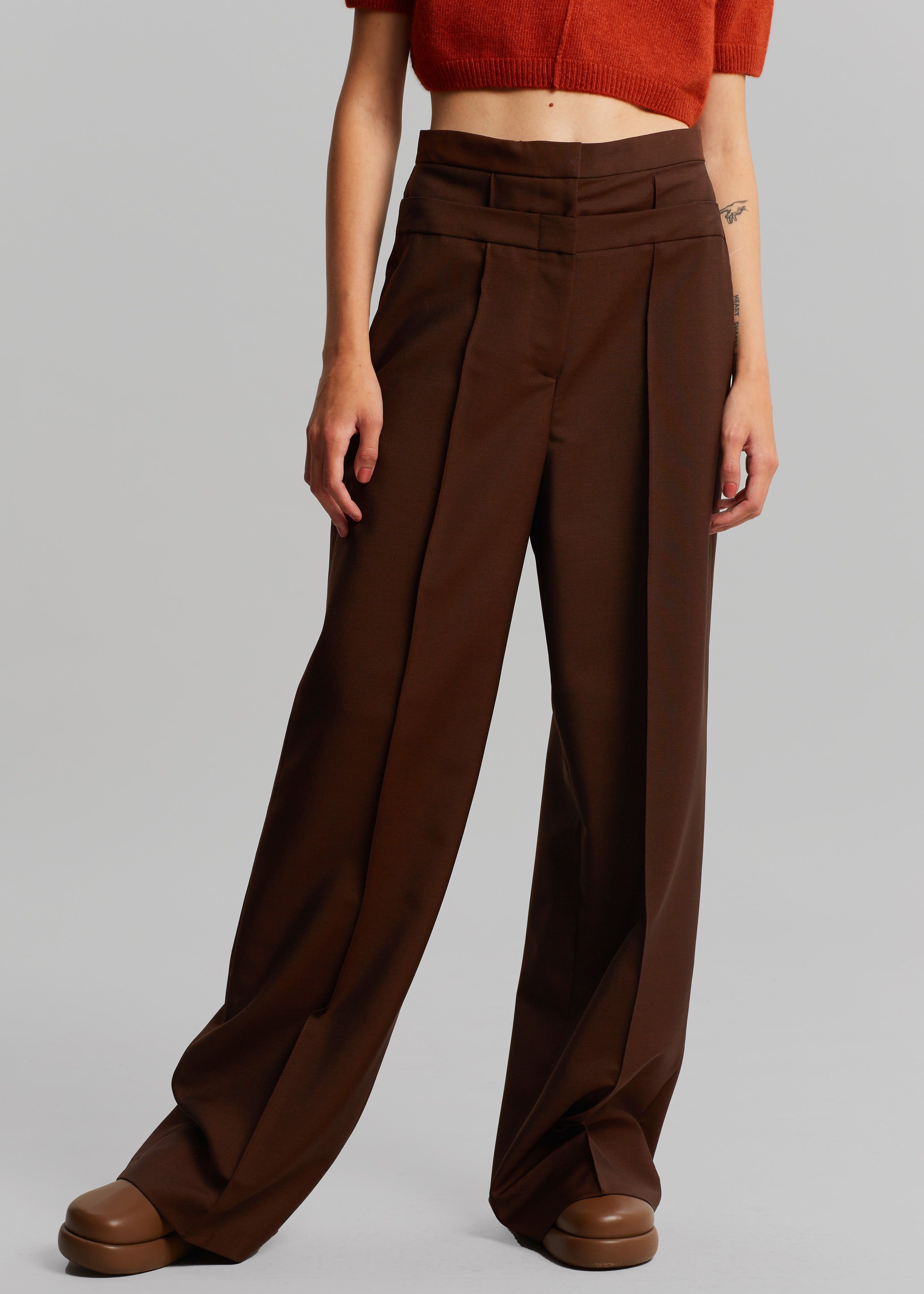 Róhe Stevie Trousers - Chestnut sold by Frankie Shop product image thumbnail 2