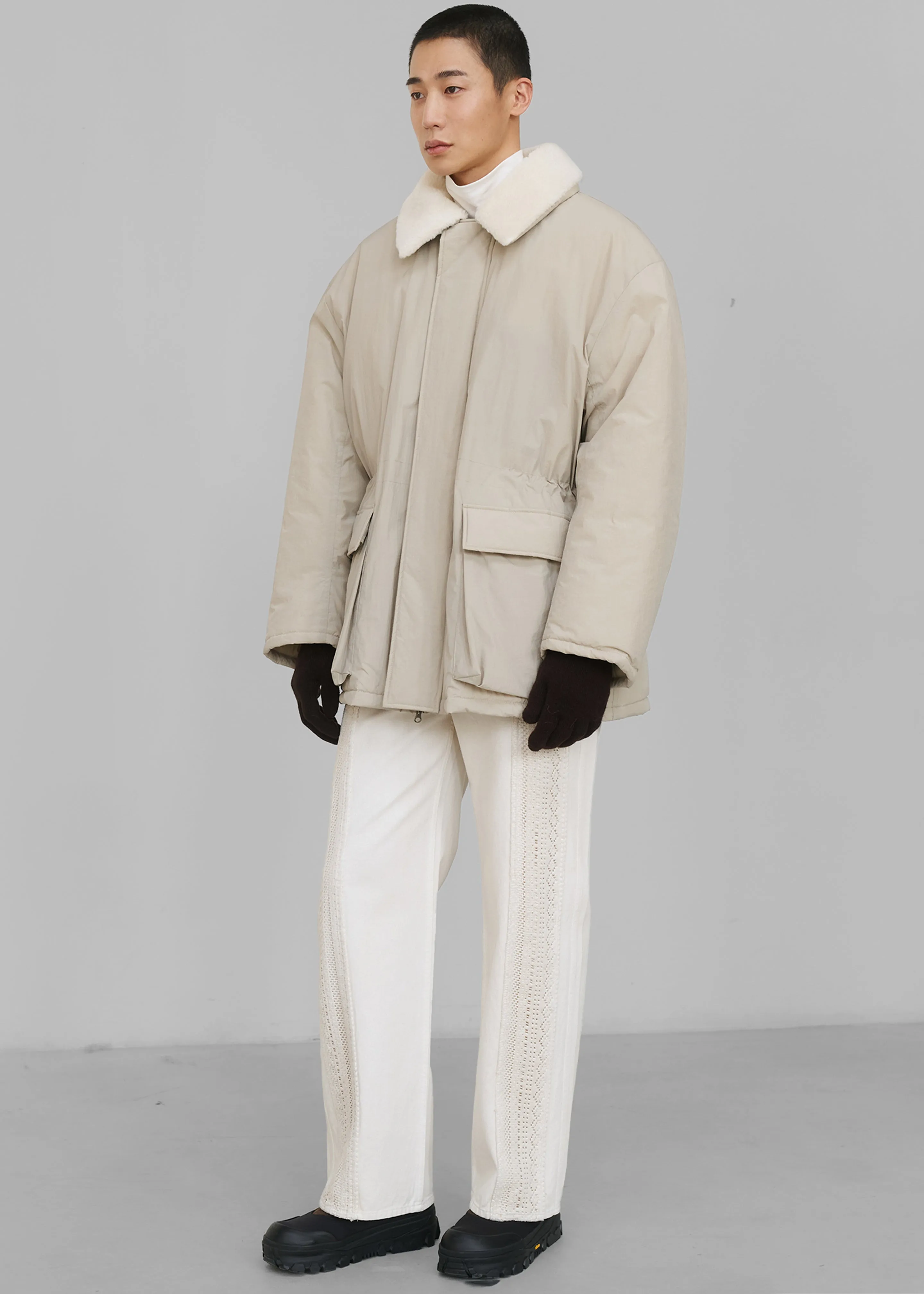 Amomento Padded Safari Jumper - Beige sold by Frankie Shop product image thumbnail 2
