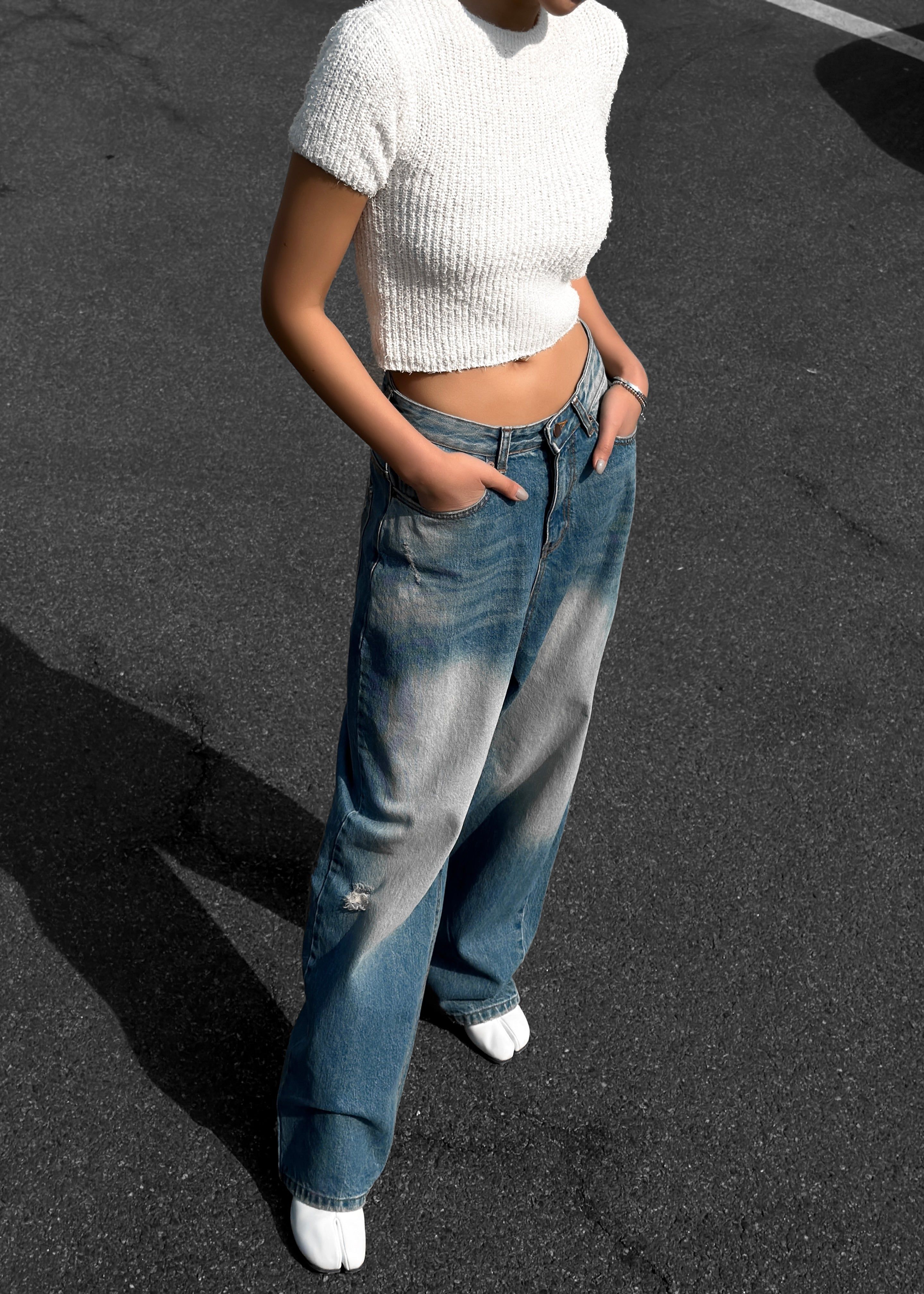 Lexie Knit Cropped Top - Off White sold by Frankie Shop product image thumbnail 4