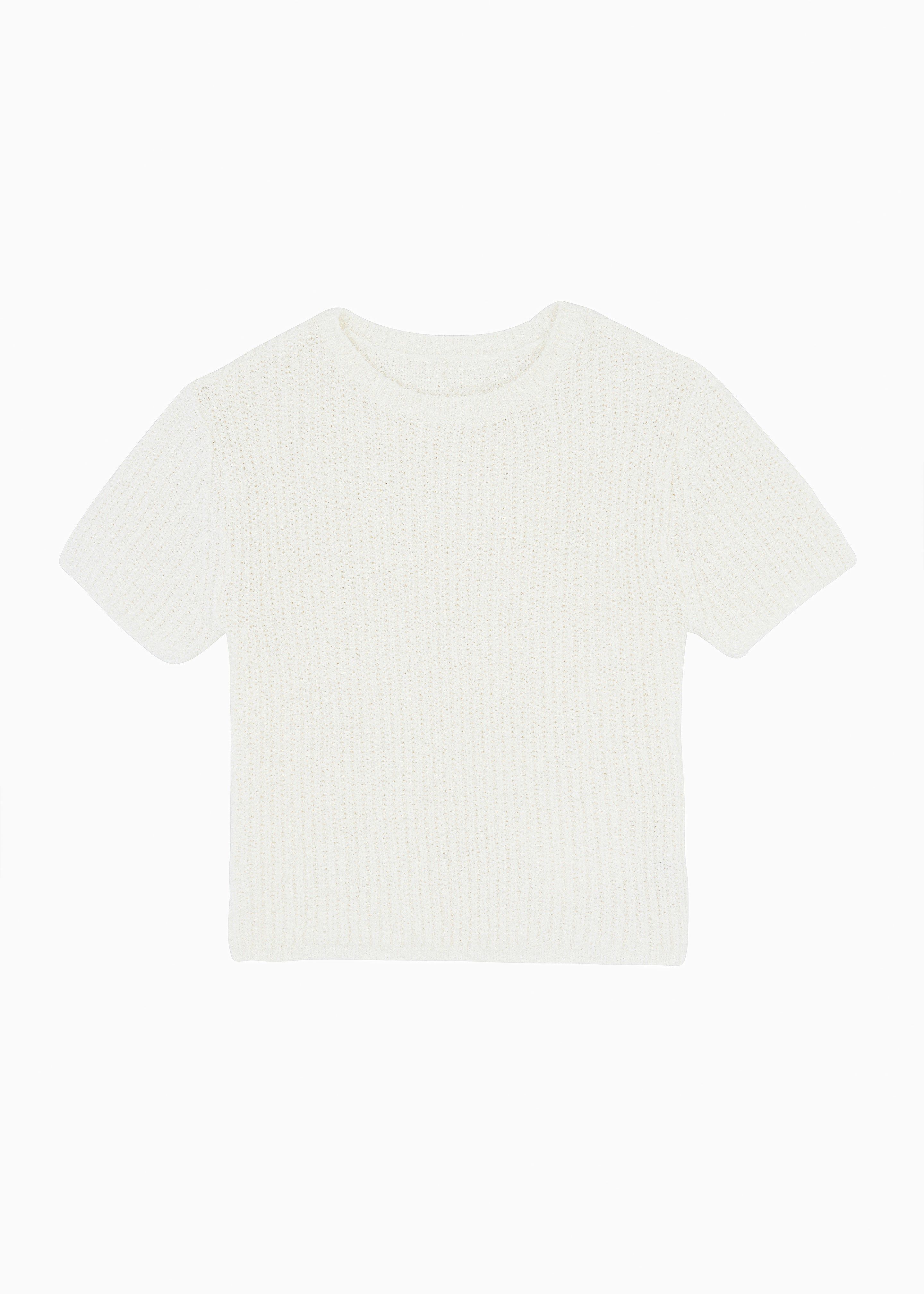 Lexie Knit Cropped Top - Off White sold by Frankie Shop product image thumbnail 10