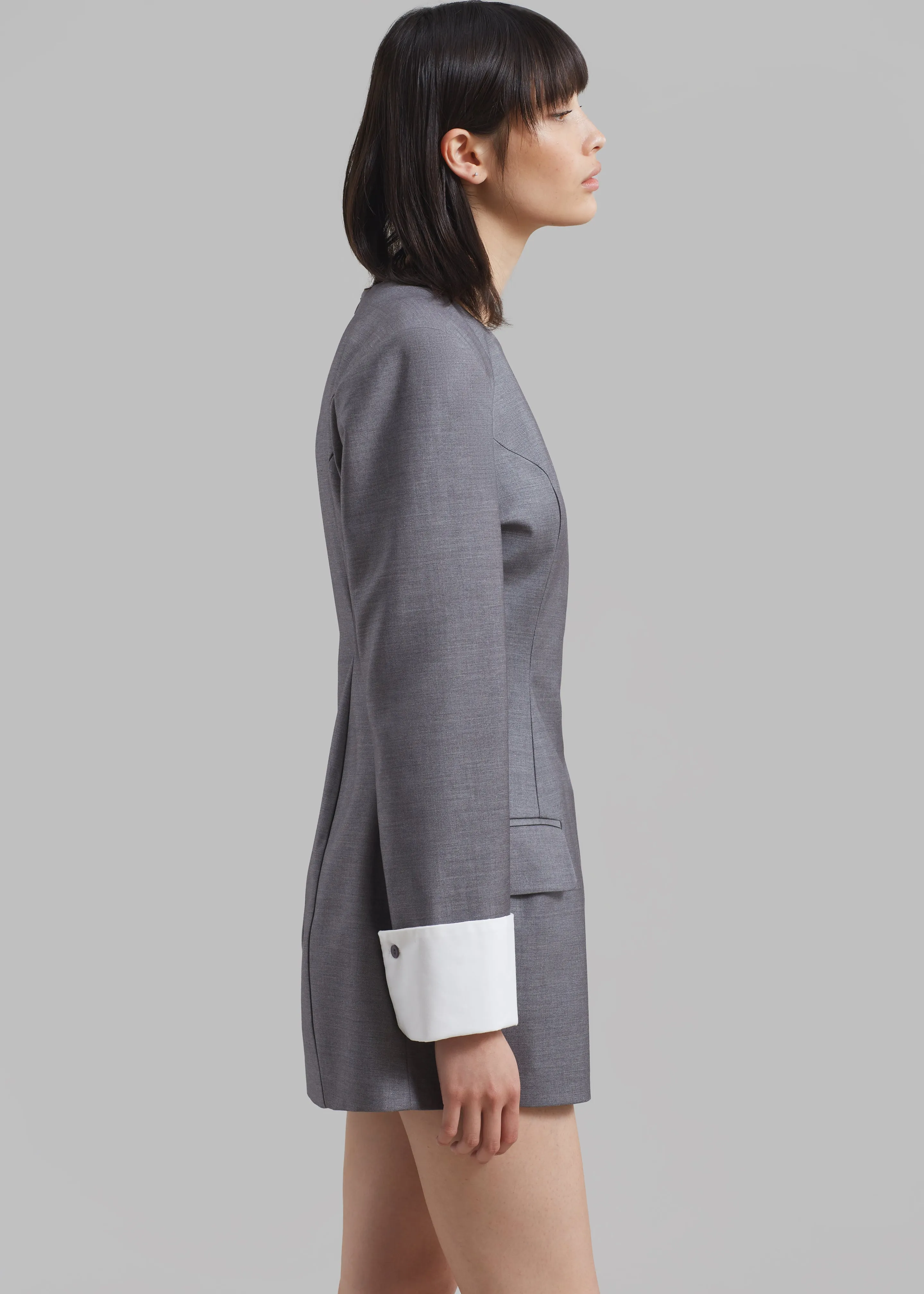 Eliza Padded Suit Dress - Grey sold by Frankie Shop product image thumbnail 3