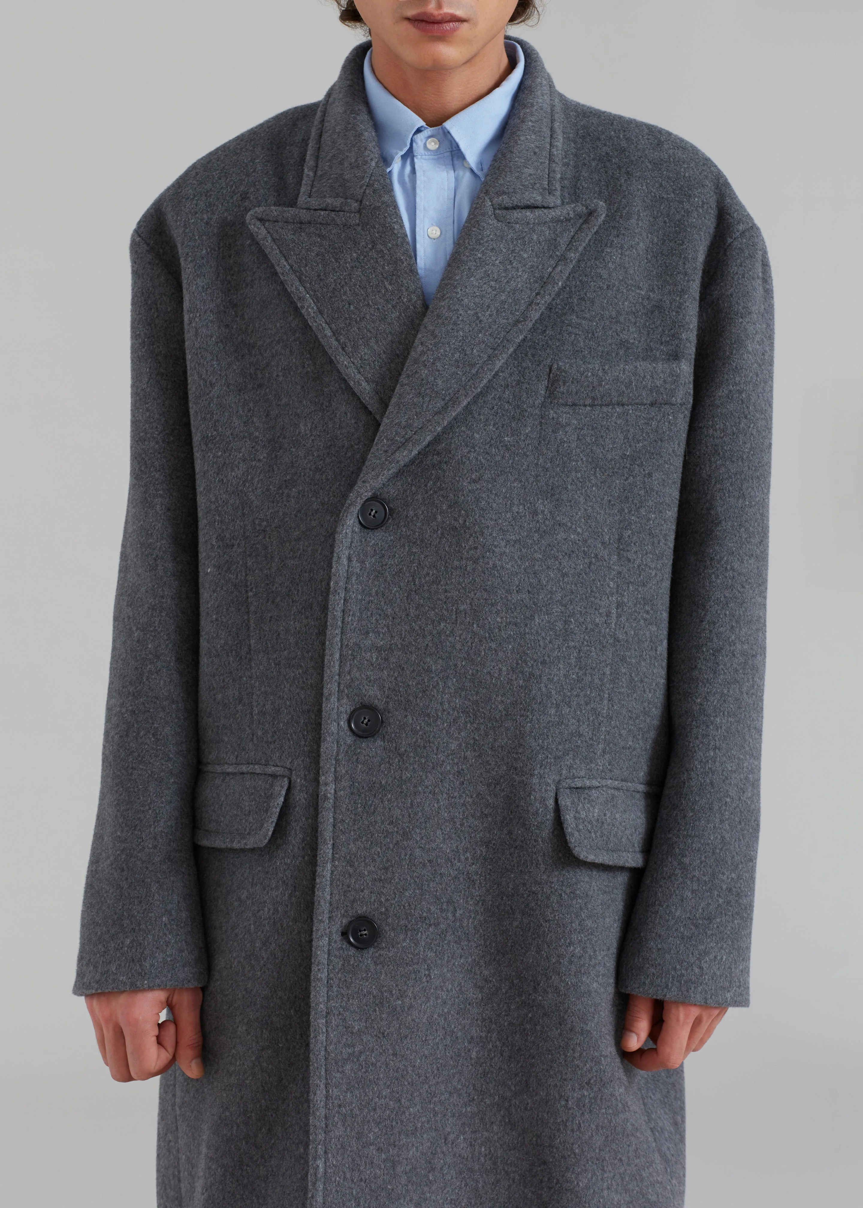 Curtis Oversized Coat - Charcoal sold by Frankie Shop product image thumbnail 4