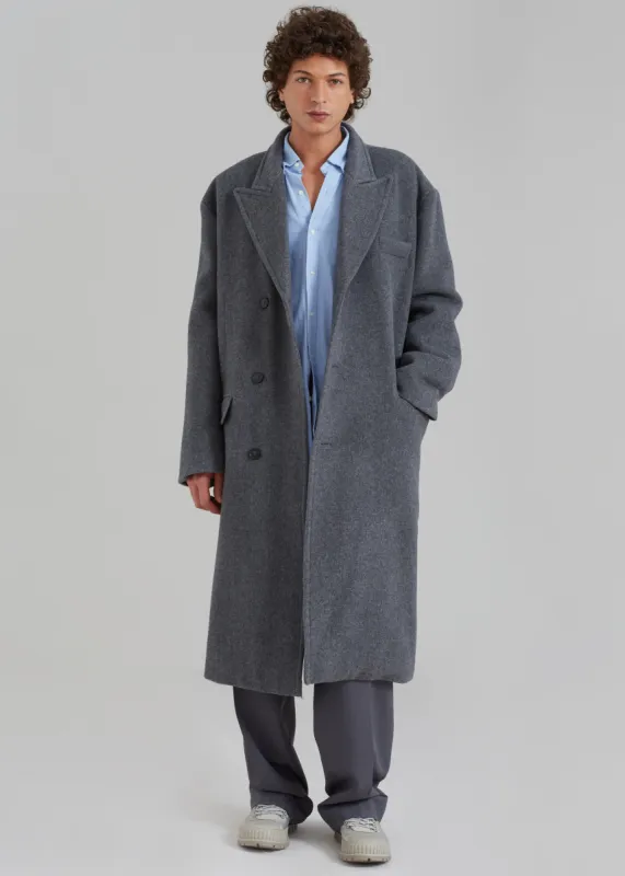 Curtis Oversized Coat - Charcoal sold by Frankie Shop