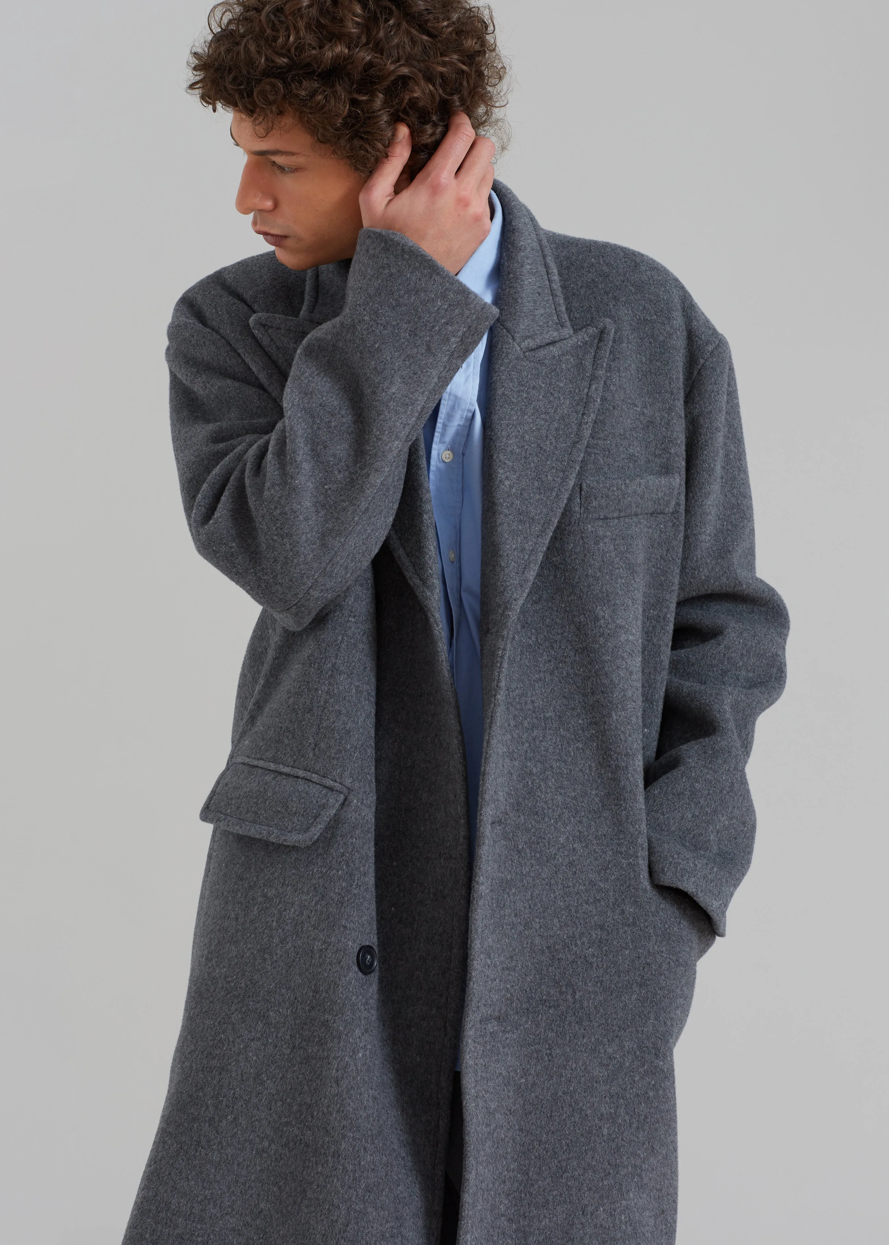Curtis Oversized Coat - Charcoal sold by Frankie Shop product image thumbnail 2