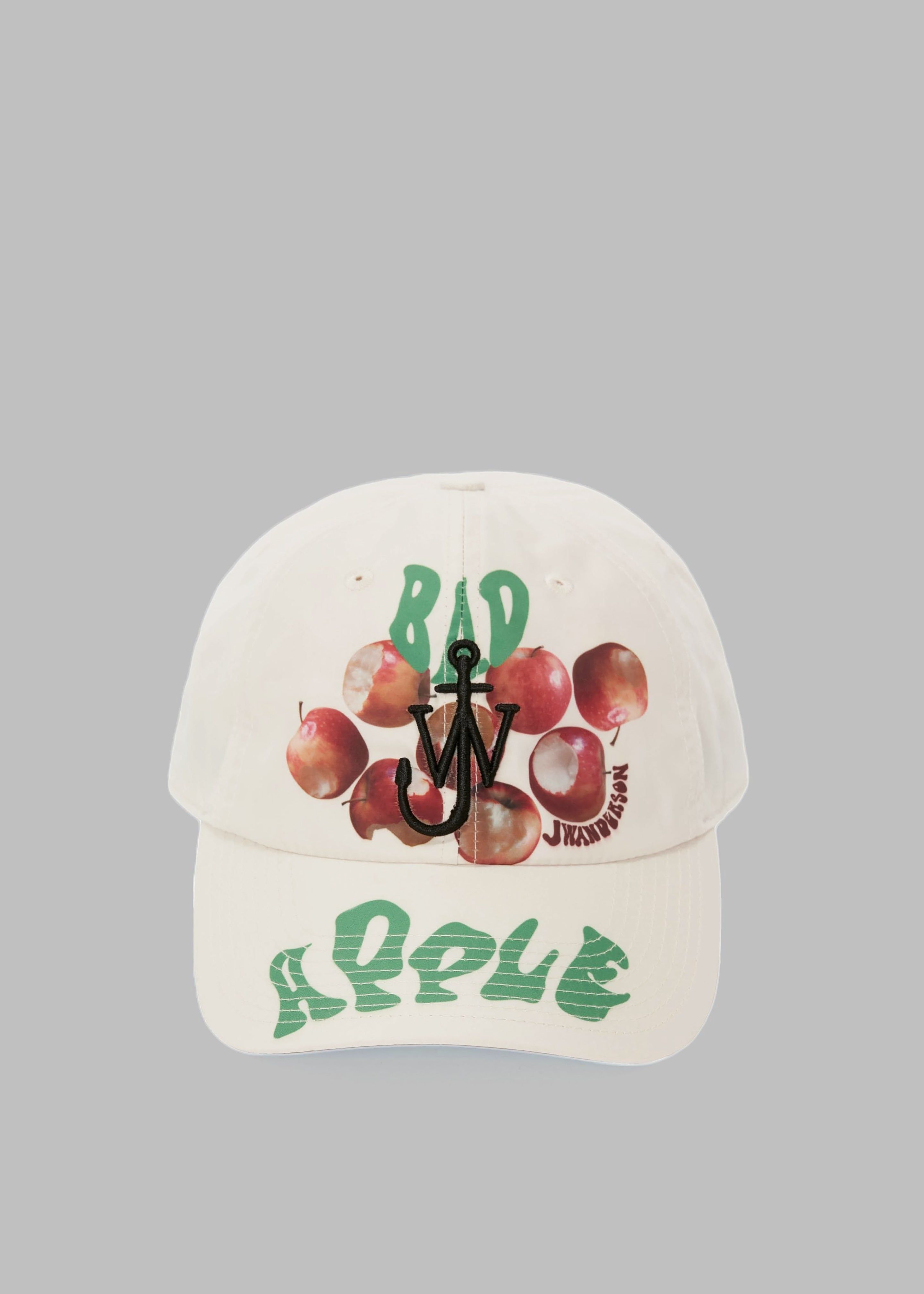 JW Anderson Baseball Cap With Apple Print - White sold by Frankie Shop product image thumbnail 2