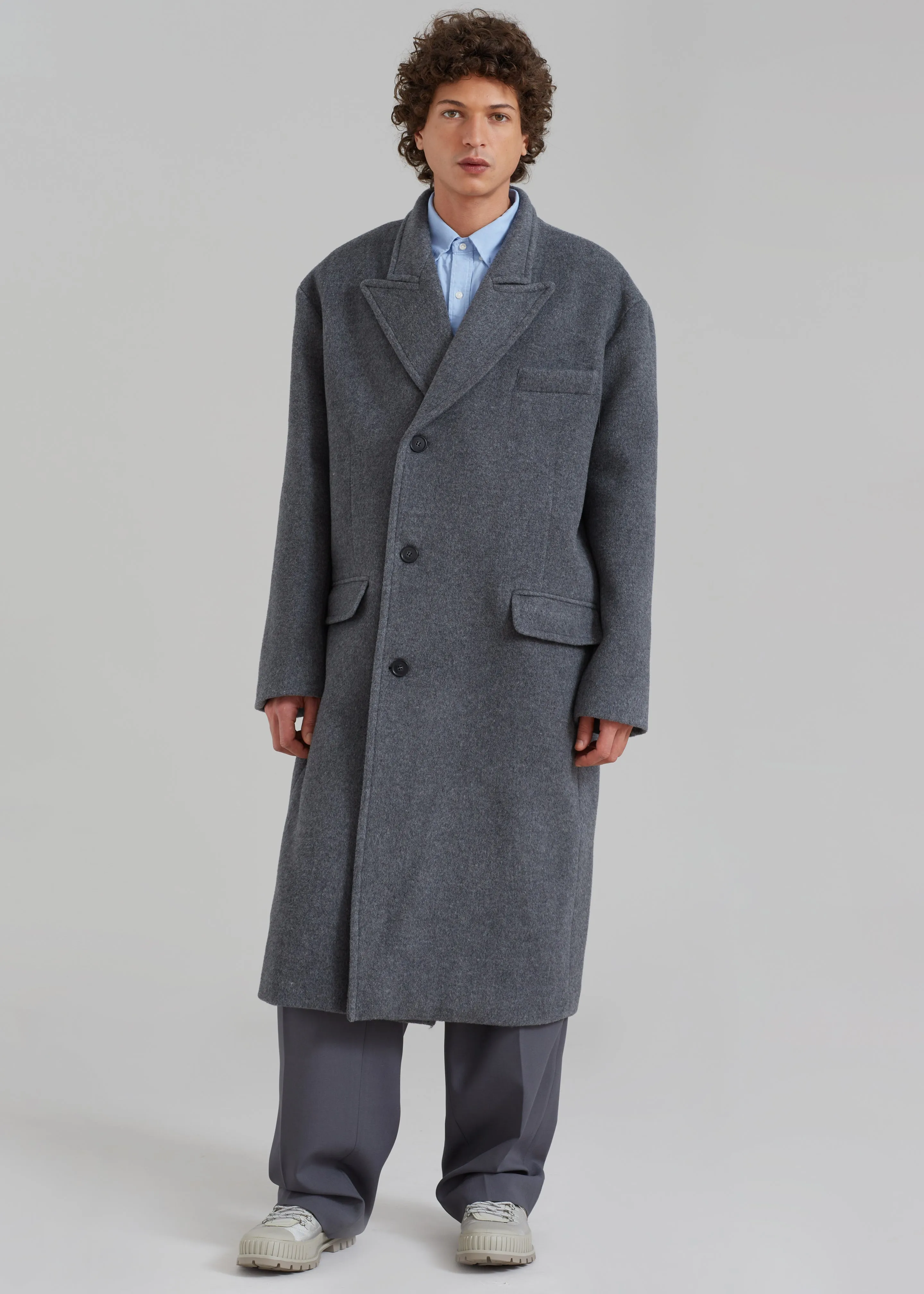 Curtis Oversized Coat - Charcoal sold by Frankie Shop product image thumbnail 3