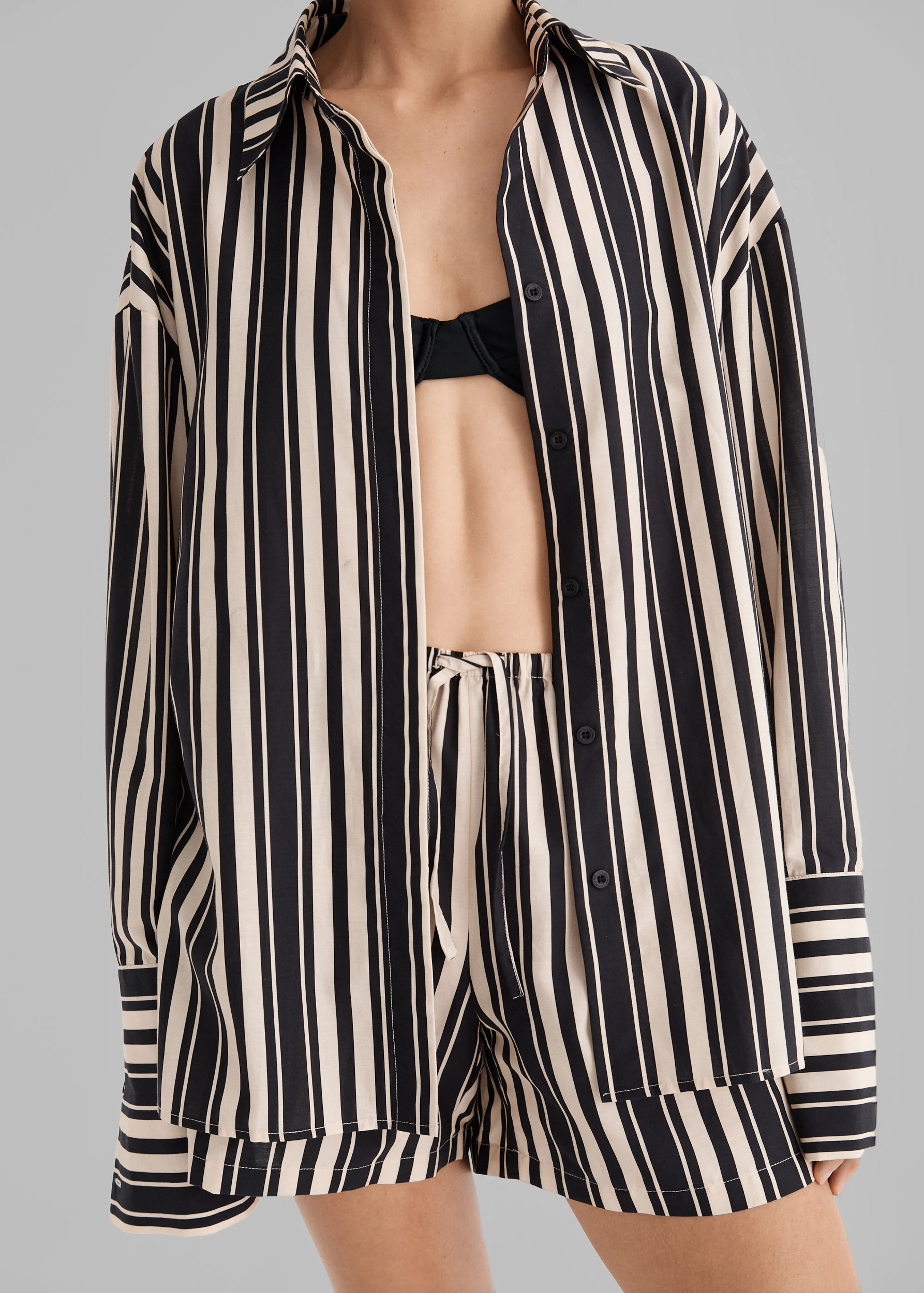 Solaqua The Amelie Shirt - Cinque Stripe sold by Frankie Shop product image thumbnail 2