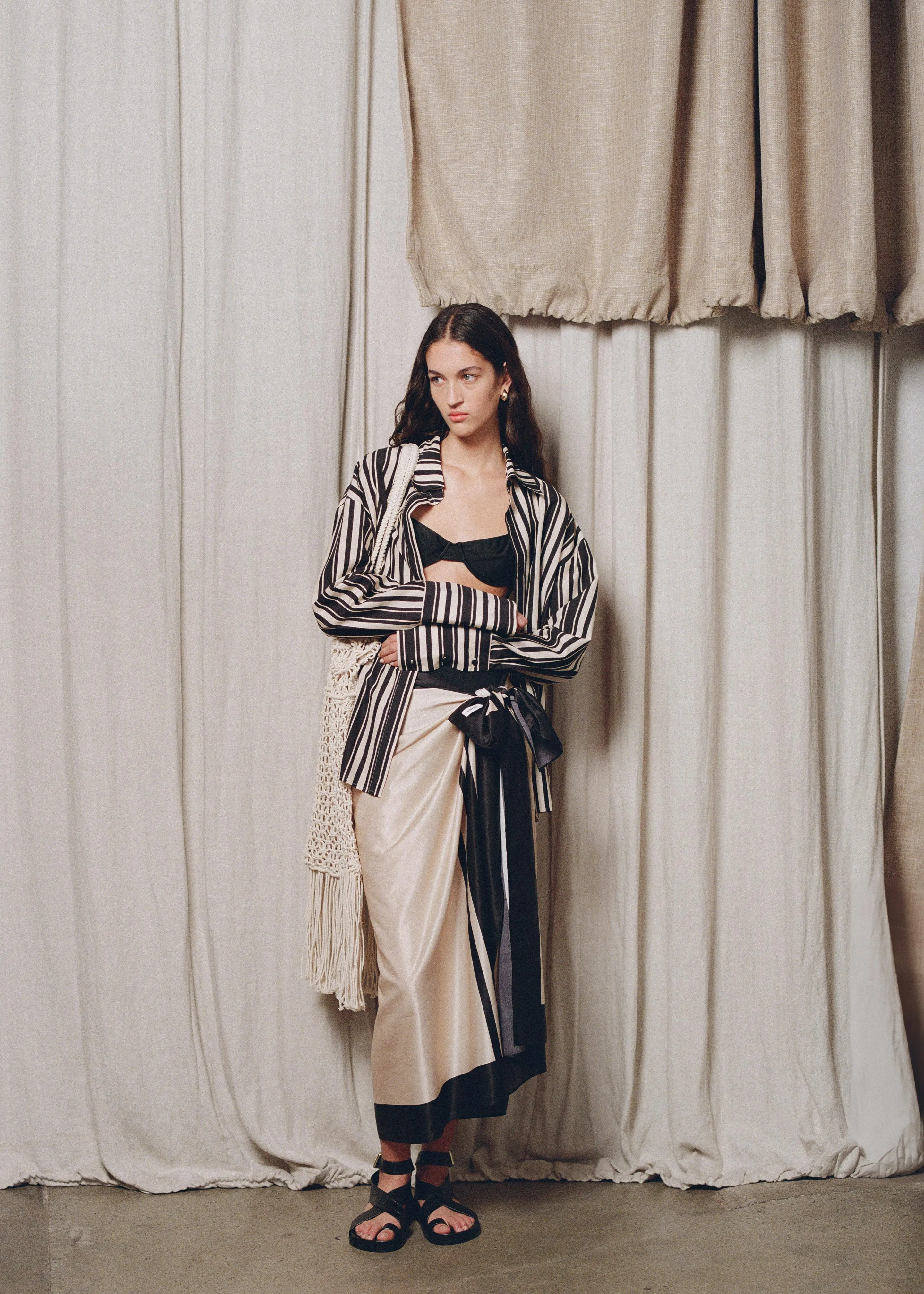 Solaqua The Amelie Shirt - Cinque Stripe sold by Frankie Shop product image thumbnail 5