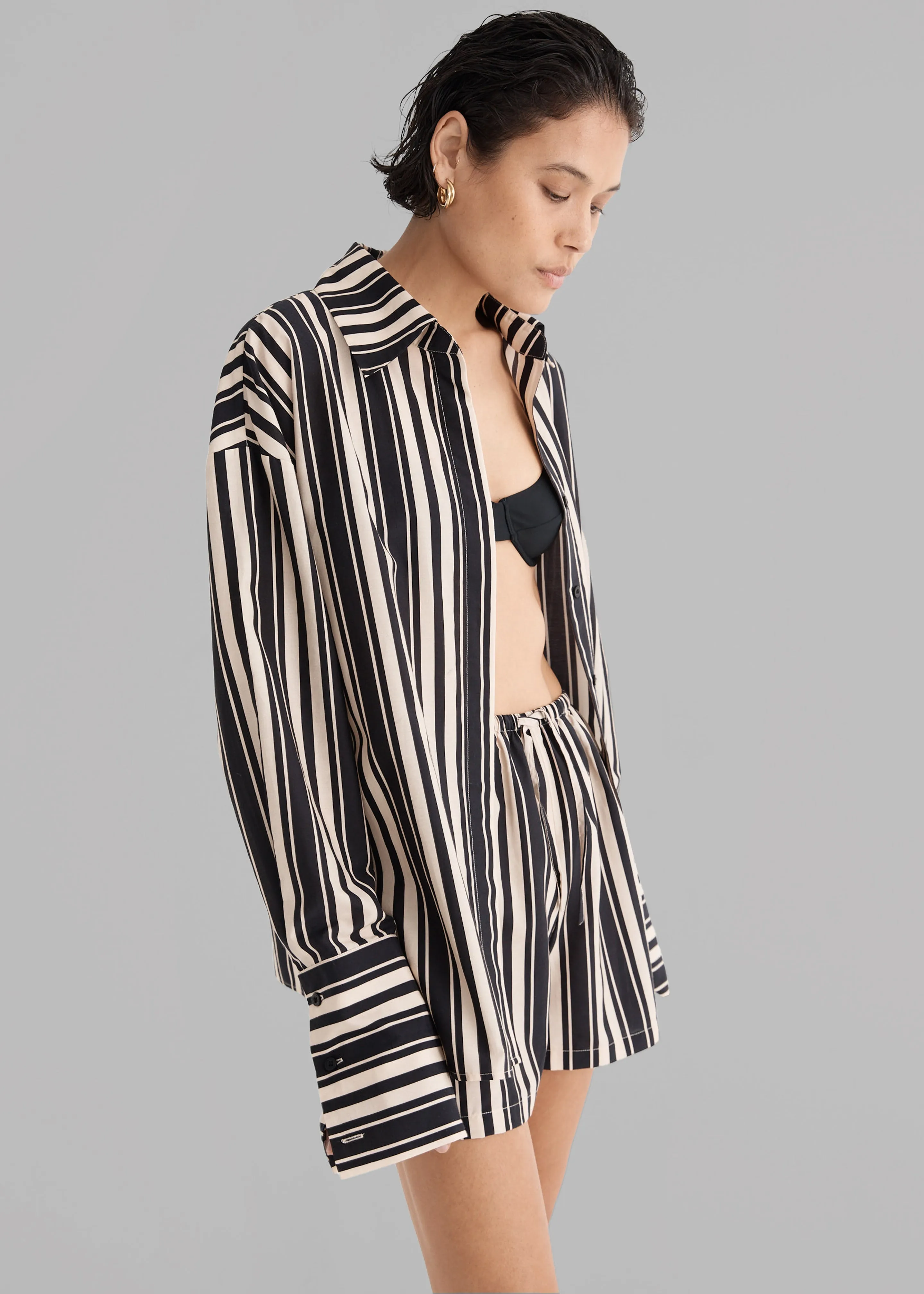 Solaqua The Amelie Shirt - Cinque Stripe sold by Frankie Shop product image thumbnail 4