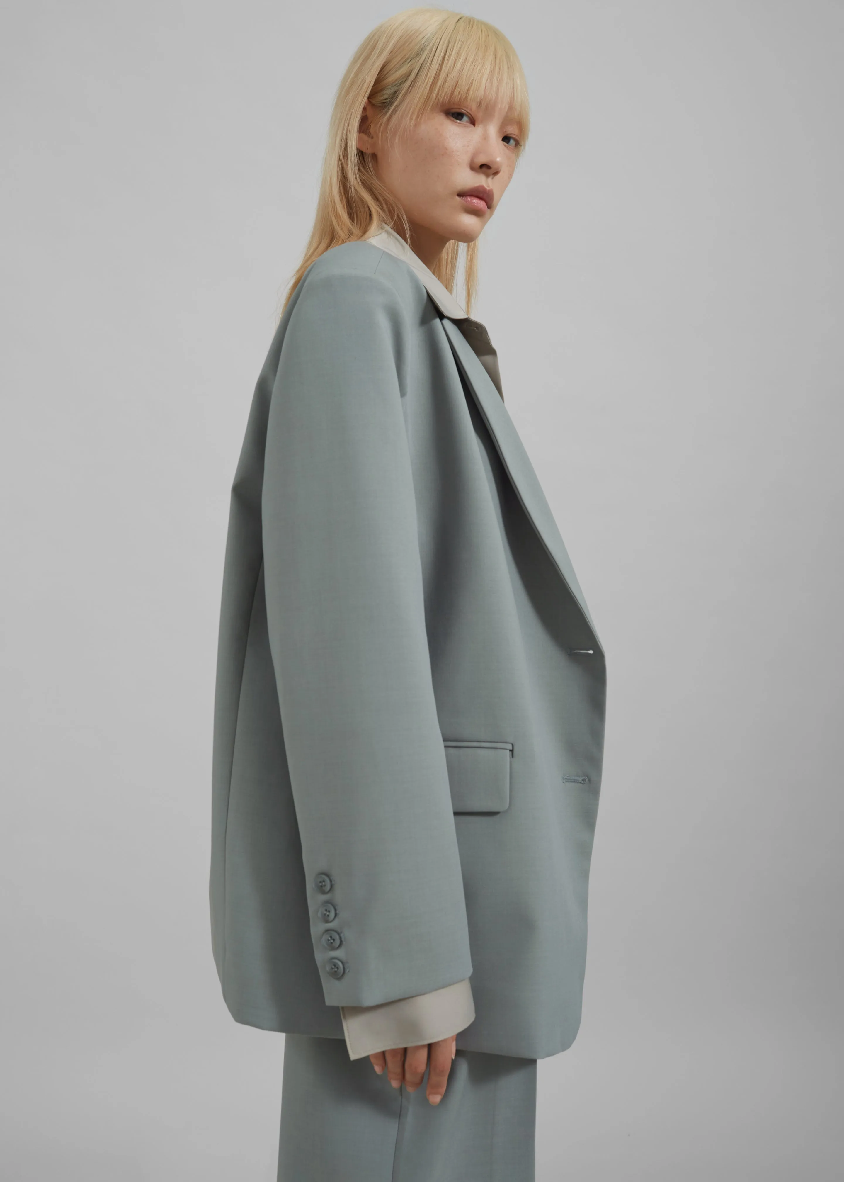 Caris Padded Blazer - Grey sold by Frankie Shop product image thumbnail 4