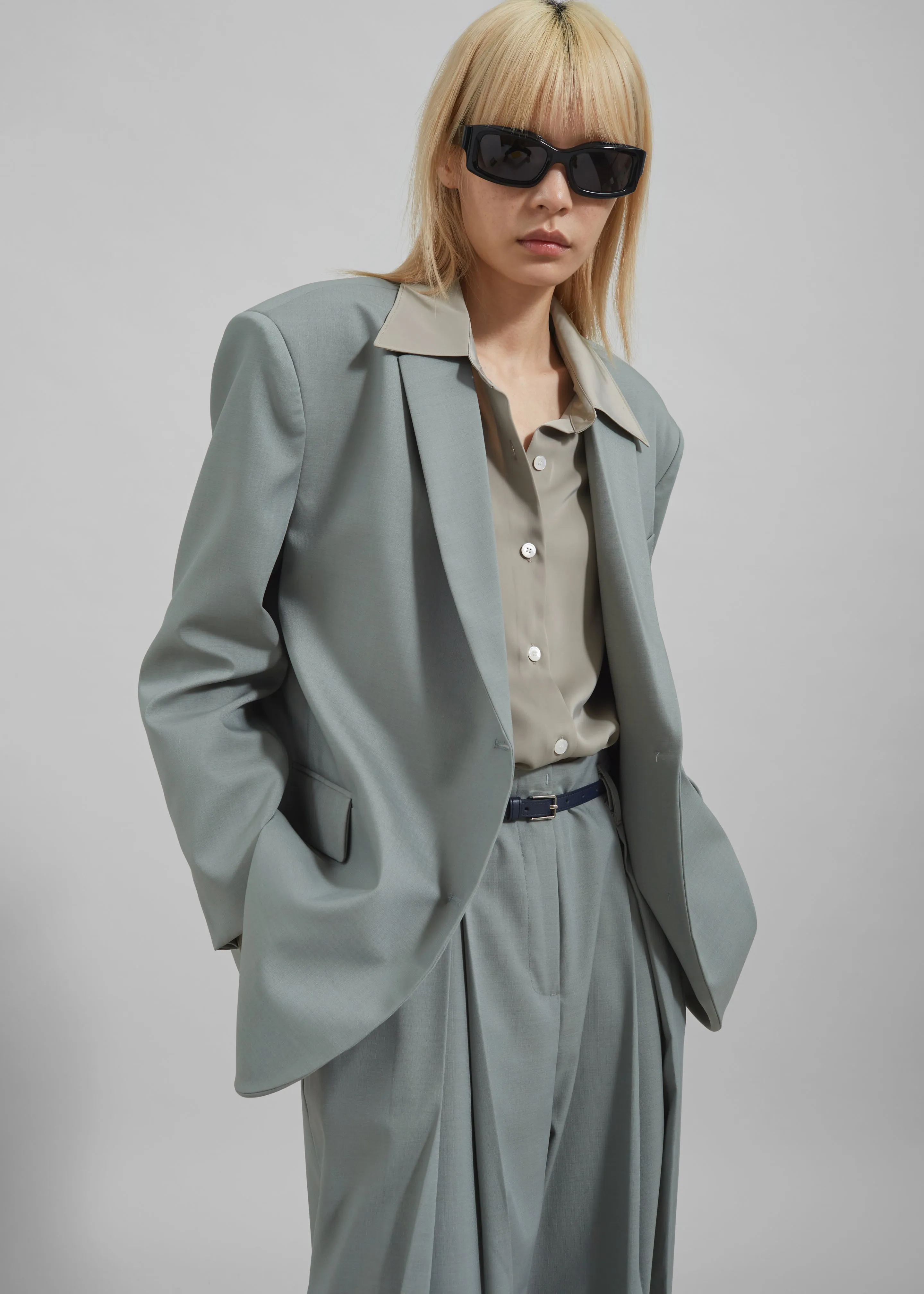 Caris Padded Blazer - Grey sold by Frankie Shop product image thumbnail 5