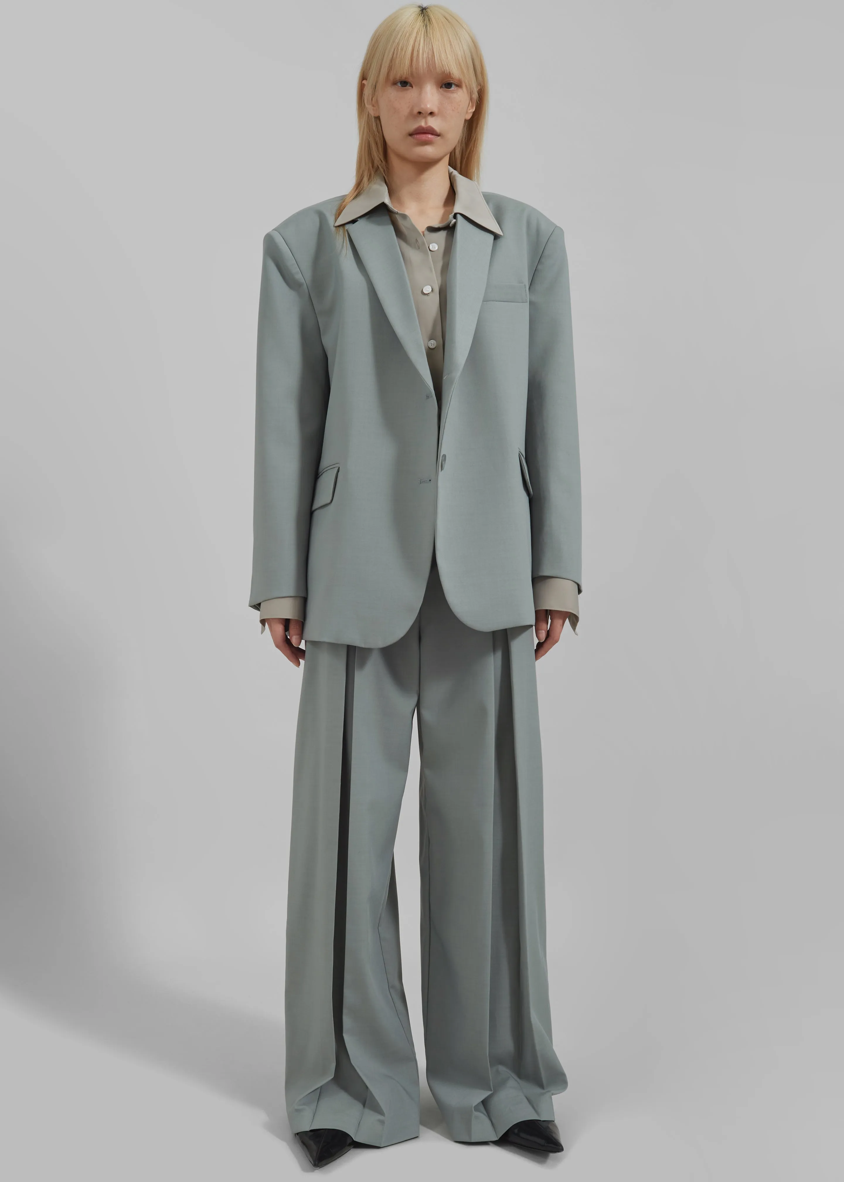 Caris Padded Blazer - Grey sold by Frankie Shop product image thumbnail 2