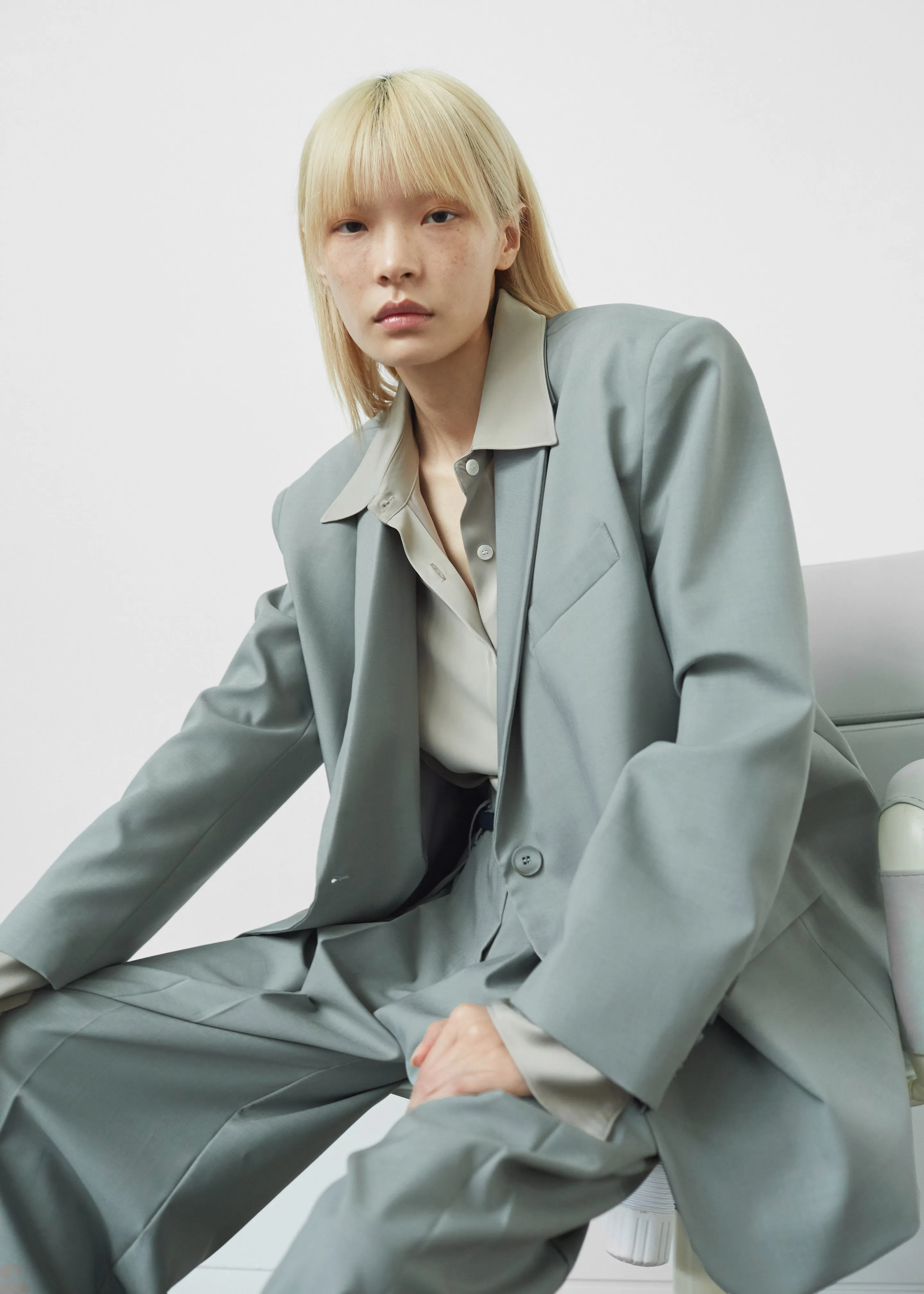 Caris Padded Blazer - Grey sold by Frankie Shop product image thumbnail 3