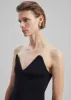 Coperni Knitted Bustier Top - Black sold by Frankie Shop