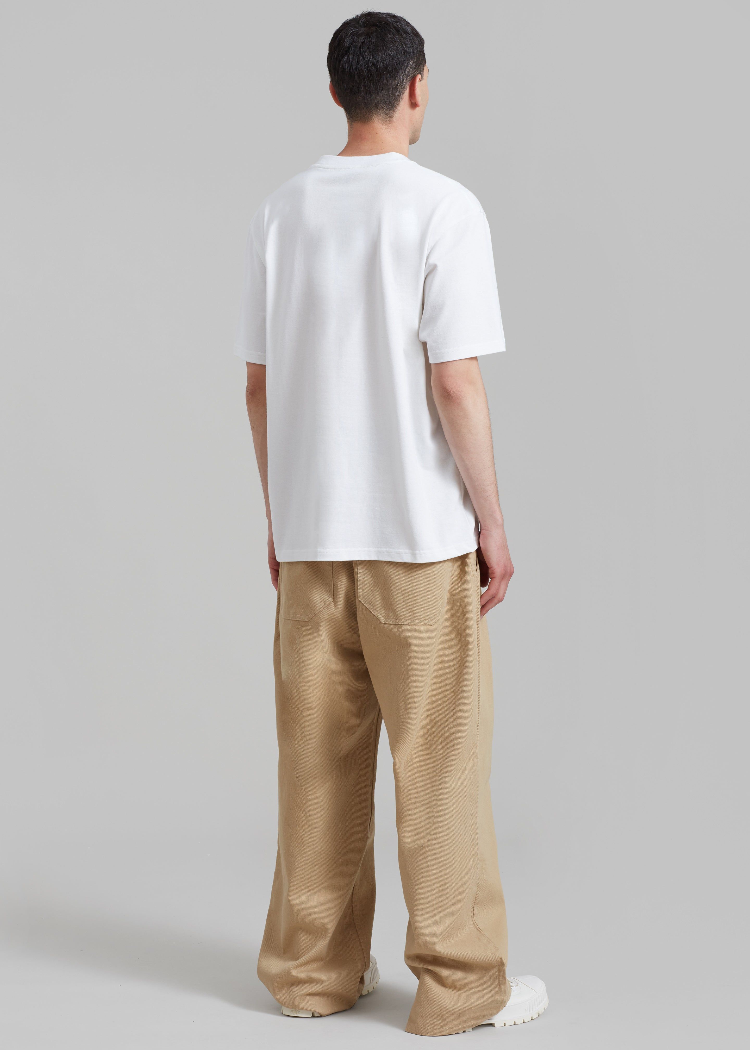 JW Anderson Profile Stud Chest Pocket T-Shirt - White sold by Frankie Shop product image thumbnail 5