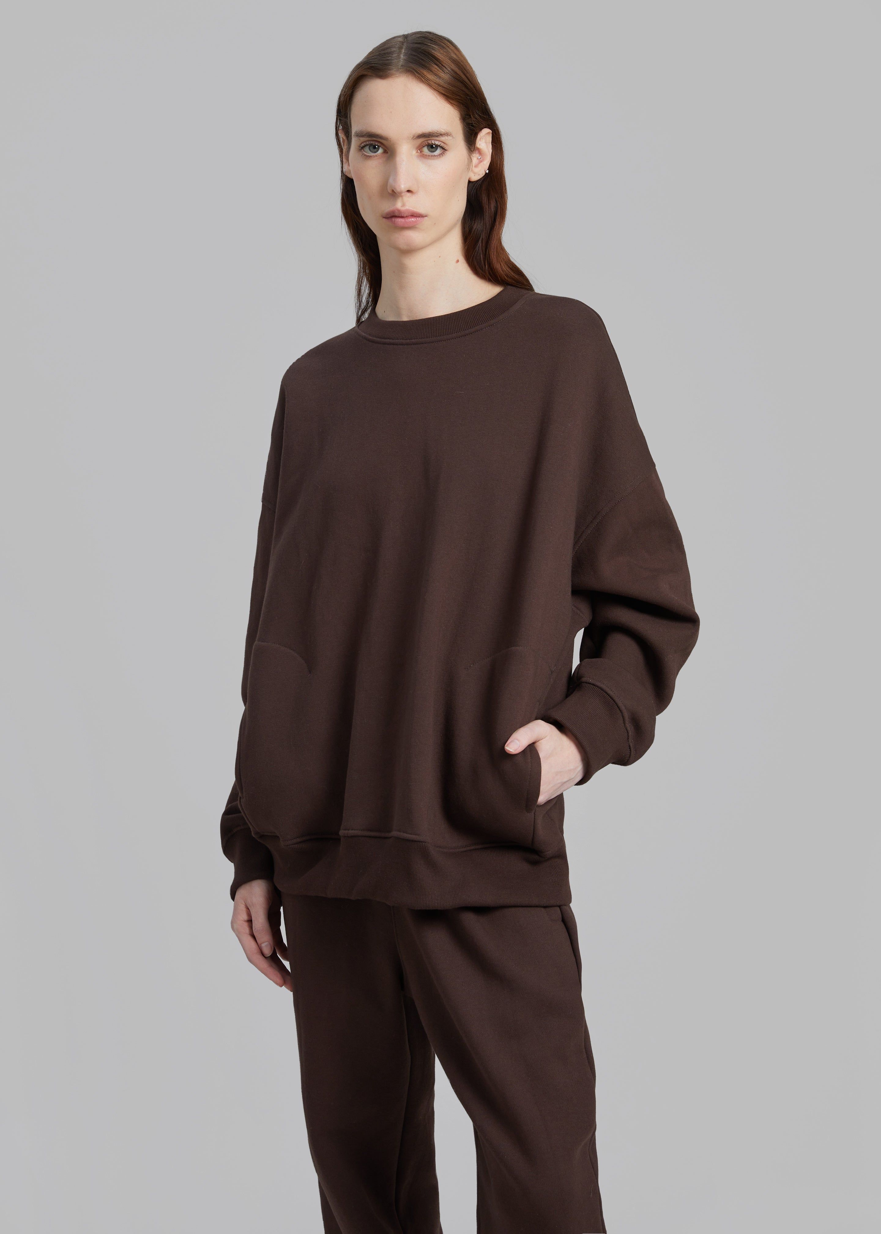 Hoops Sweatshirt - Chocolate Plum sold by Frankie Shop product image thumbnail 5