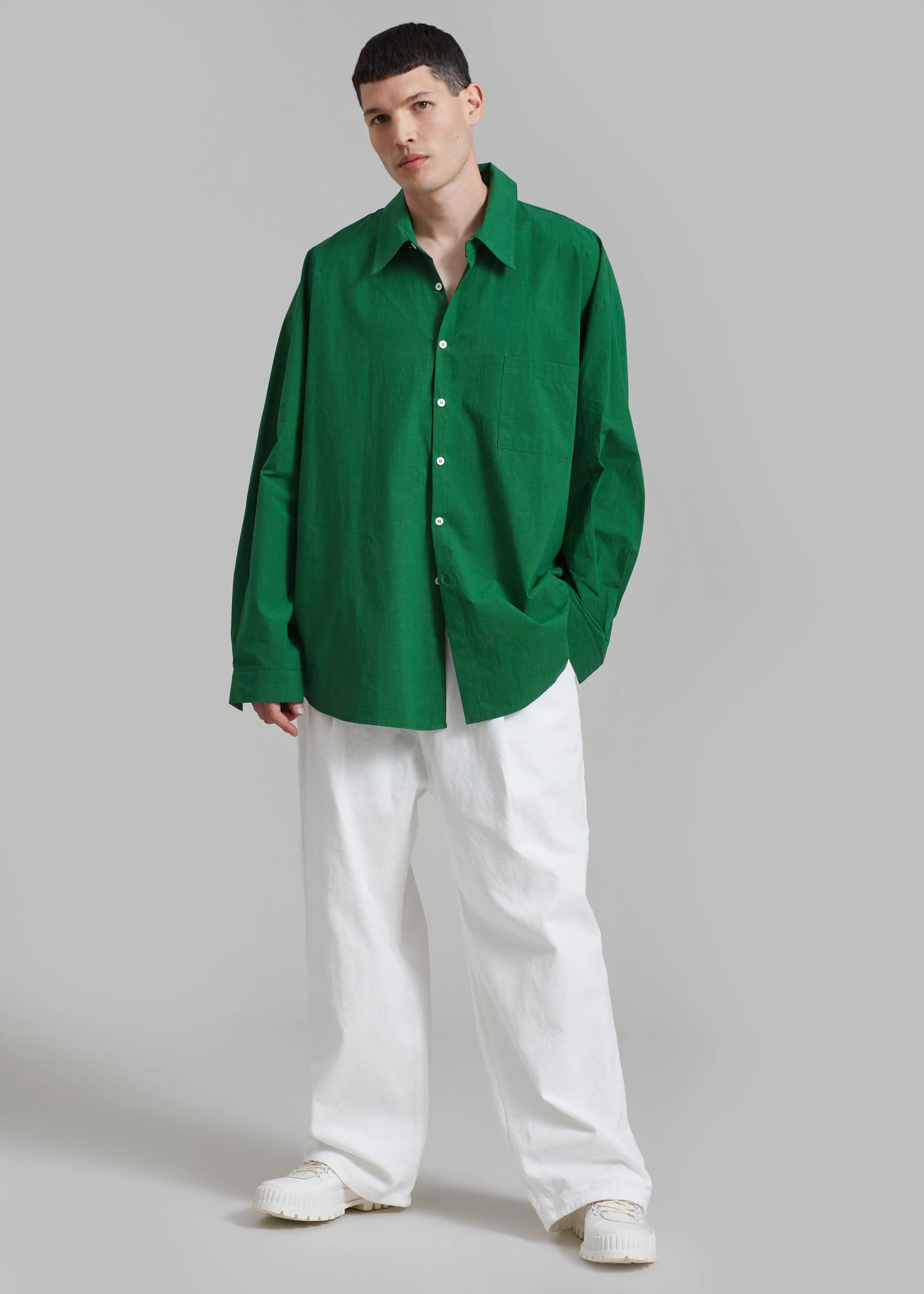 Darren Oversized Shirt - Green sold by Frankie Shop