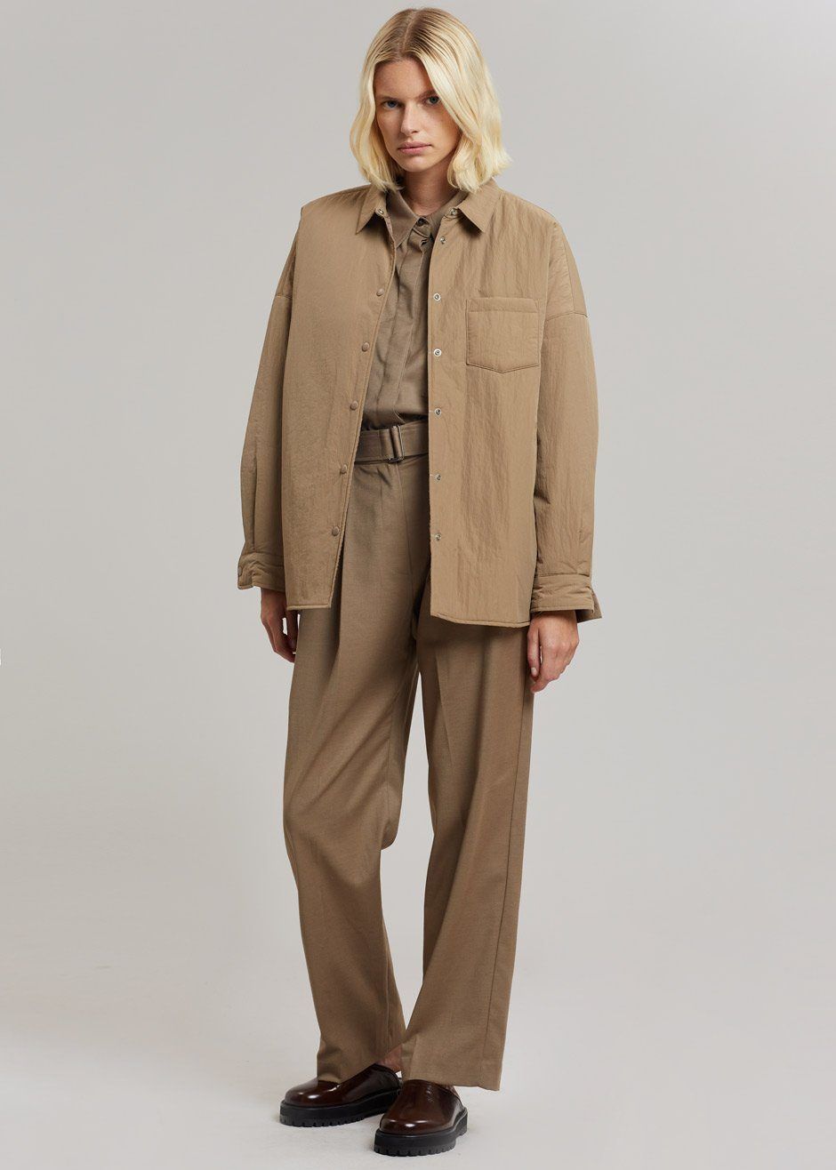 Tove Padded Shirt - Natural sold by Frankie Shop