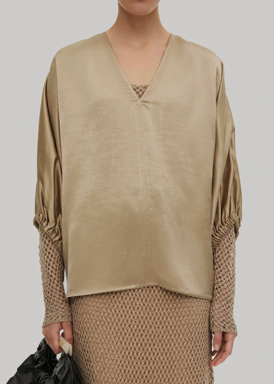 By Malene Birger Piamontes Blouse - Nature sold by Frankie Shop product image thumbnail 4