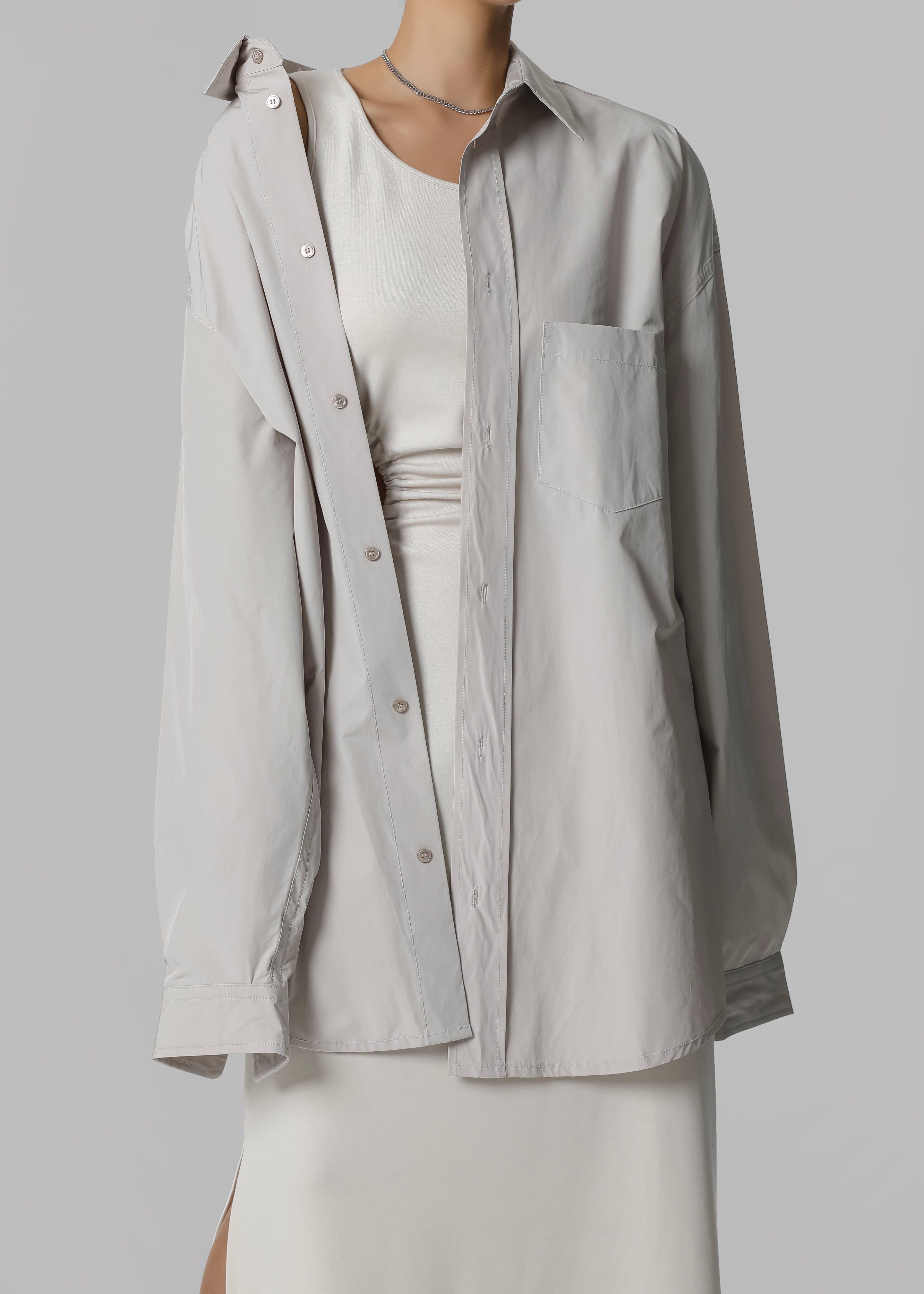 Carly Wide Shirt - Taupe sold by Frankie Shop product image thumbnail 4