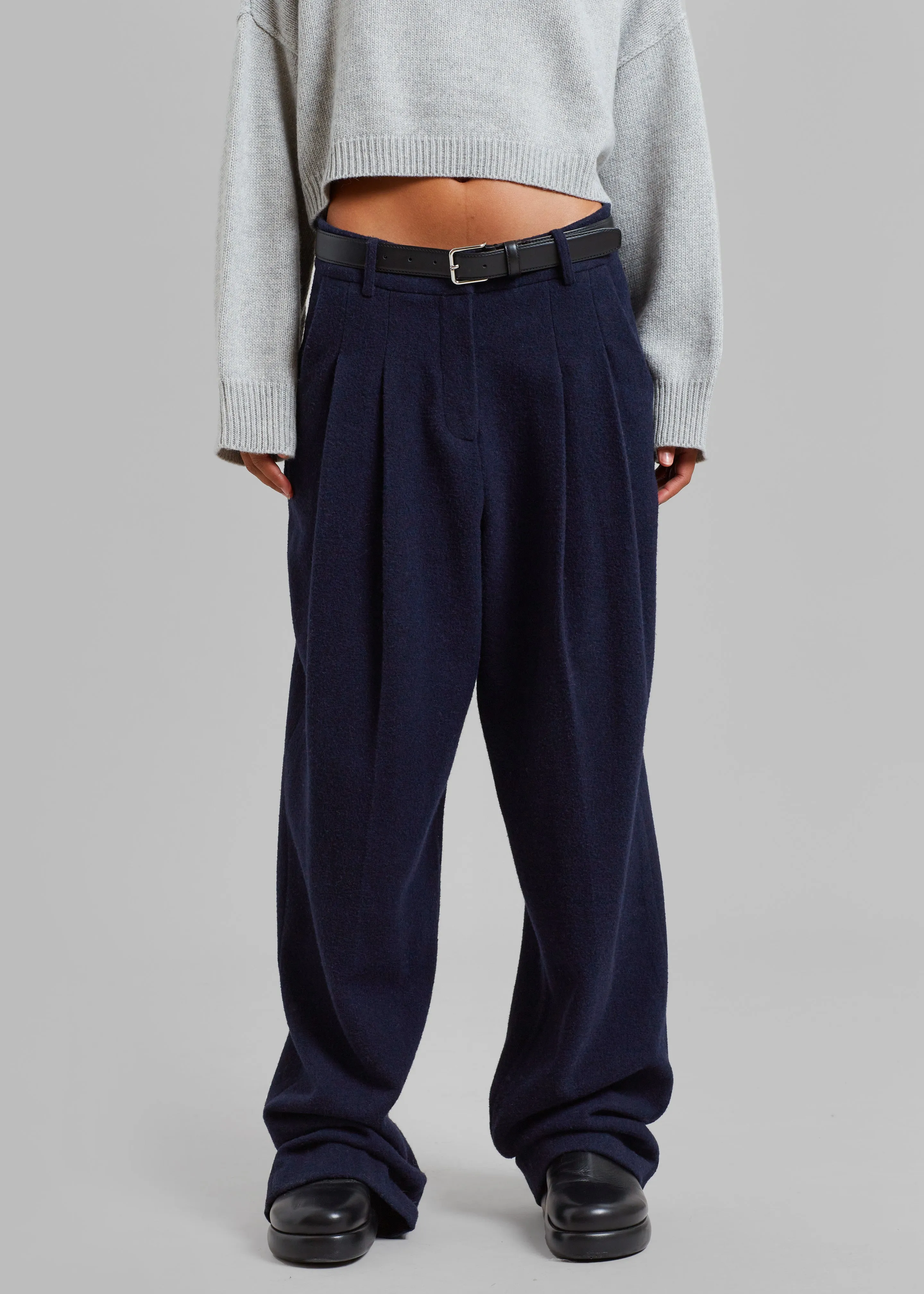Layton Wool Suit Pants - Navy sold by Frankie Shop product image thumbnail 5