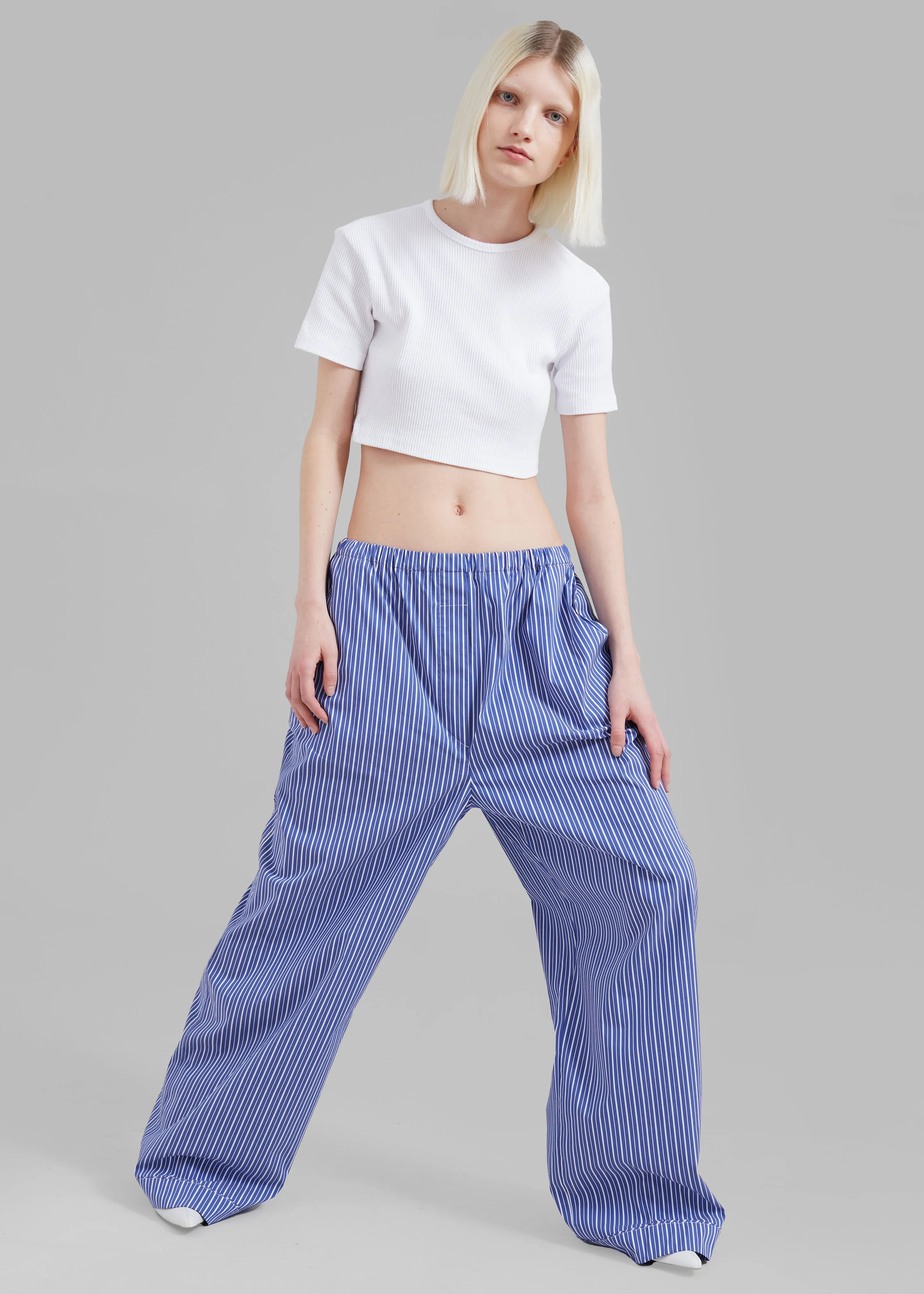 Mirca Elastic Pants - Blue Multi Stripe sold by Frankie Shop product image thumbnail 5