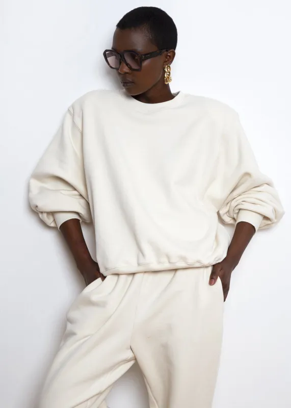 Vanessa Sweatshirt - Vanilla sold by Frankie Shop