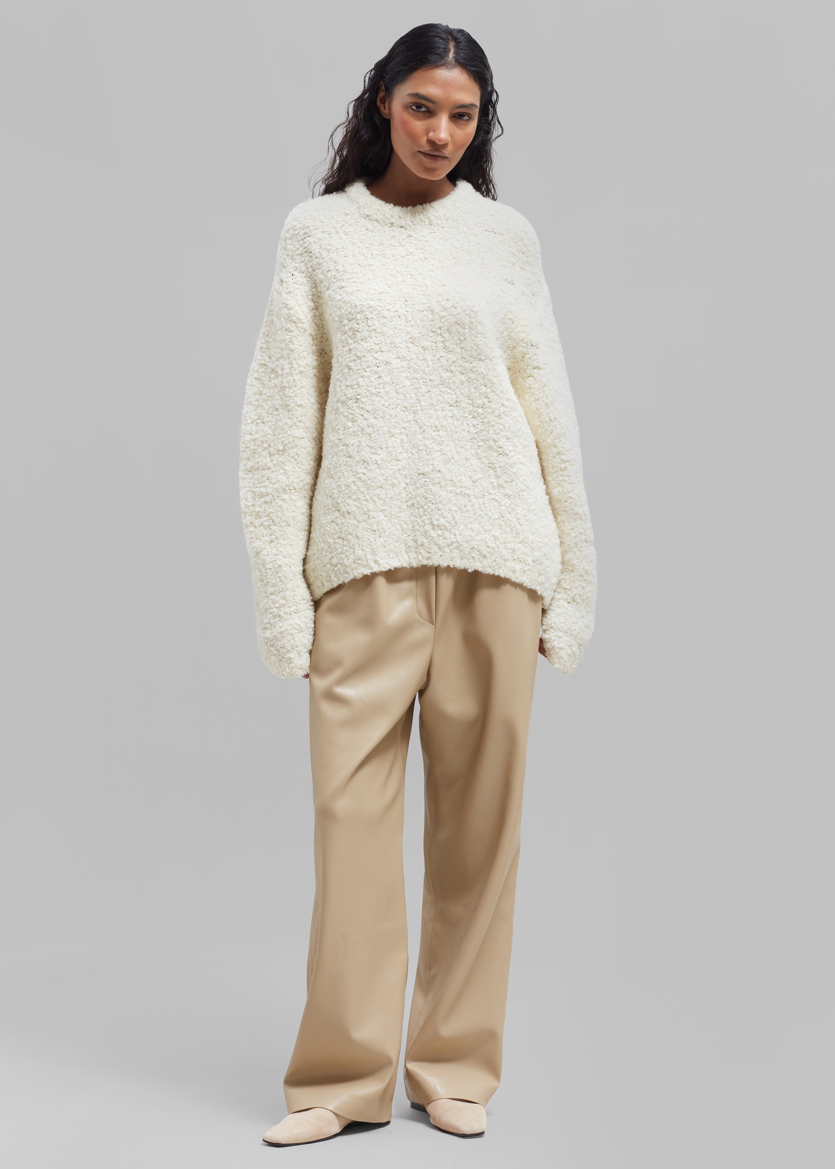 Vilo Boucle Sweater - Cream sold by Frankie Shop product image thumbnail 7
