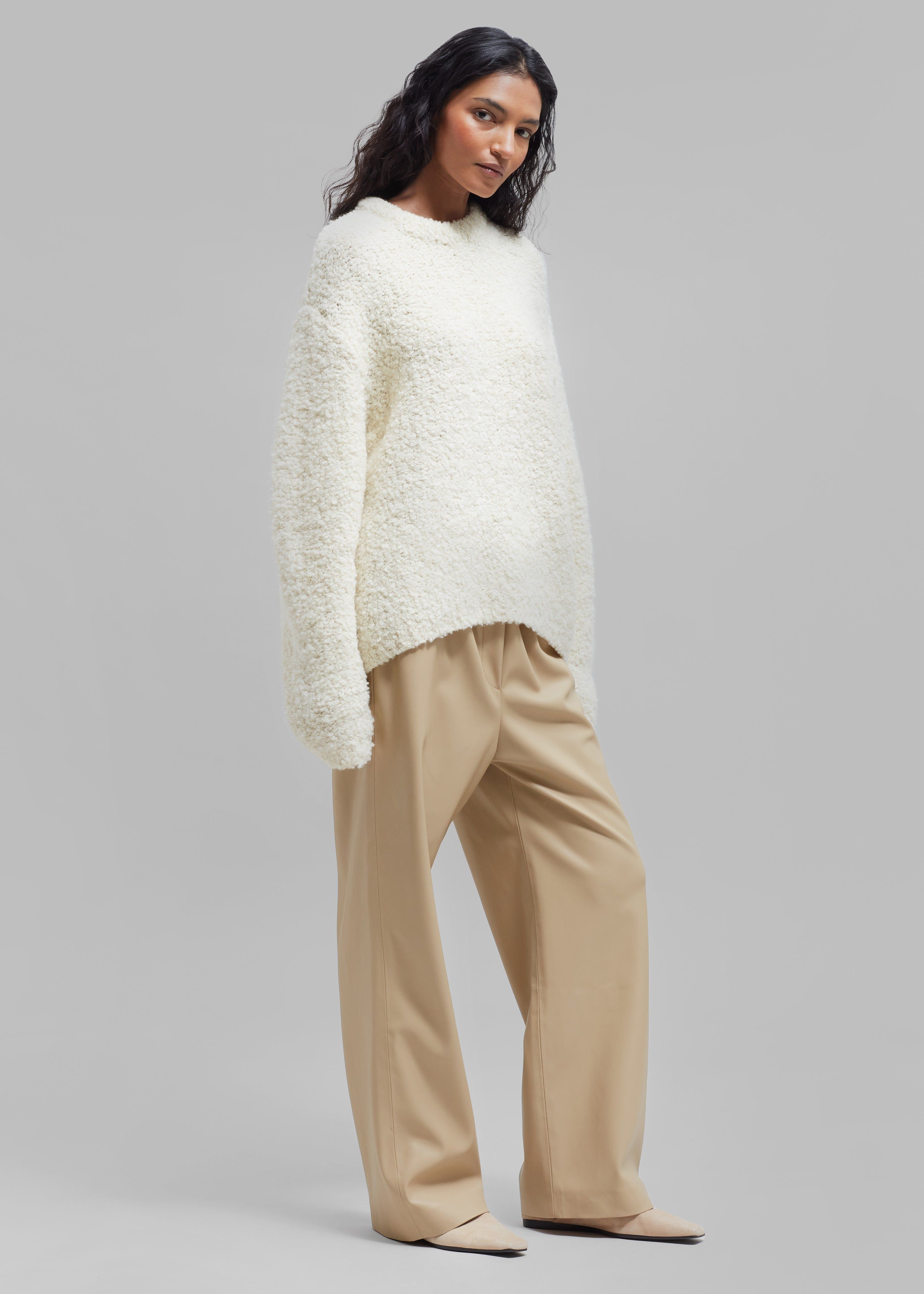 Vilo Boucle Sweater - Cream sold by Frankie Shop product image thumbnail 5