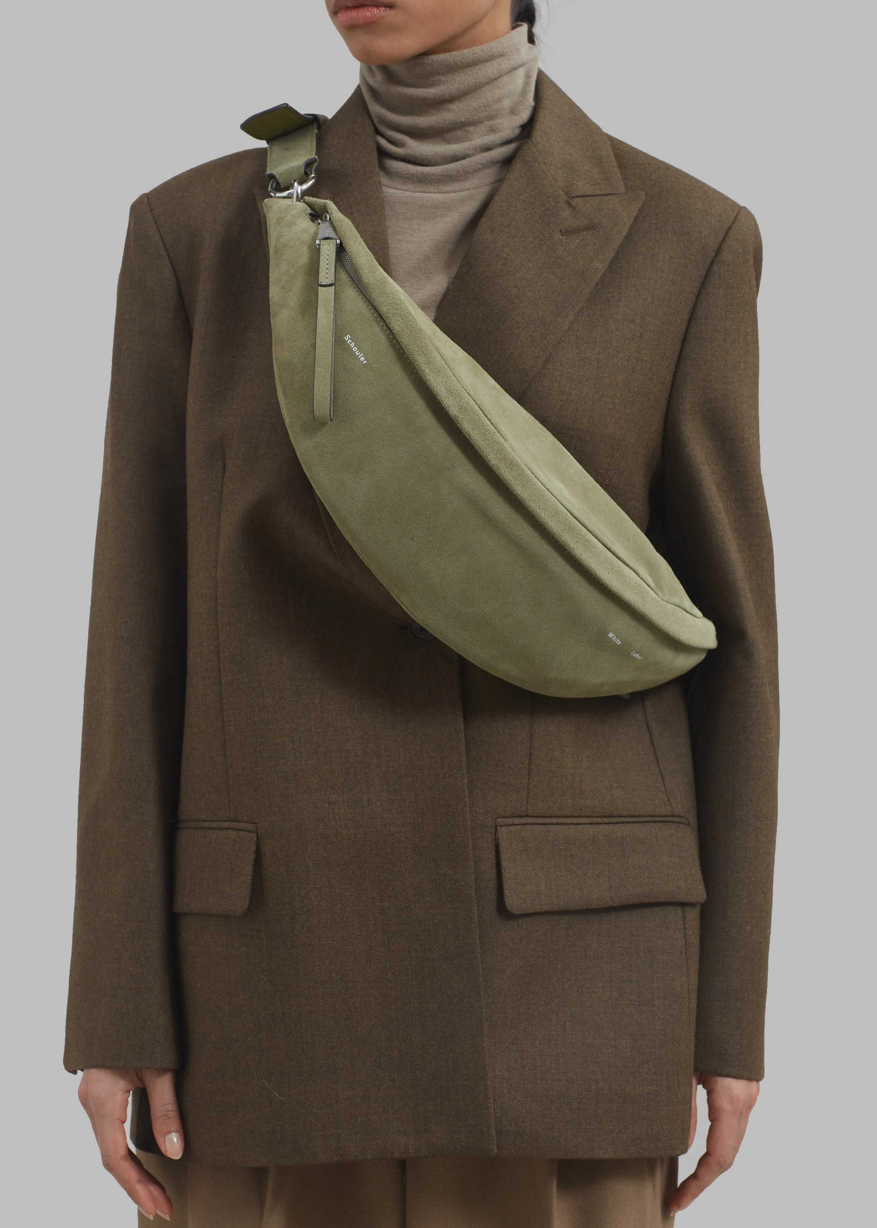 Proenza Schouler White Label Suede Stanton Sling Bag - Bamboo sold by Frankie Shop product image thumbnail 5