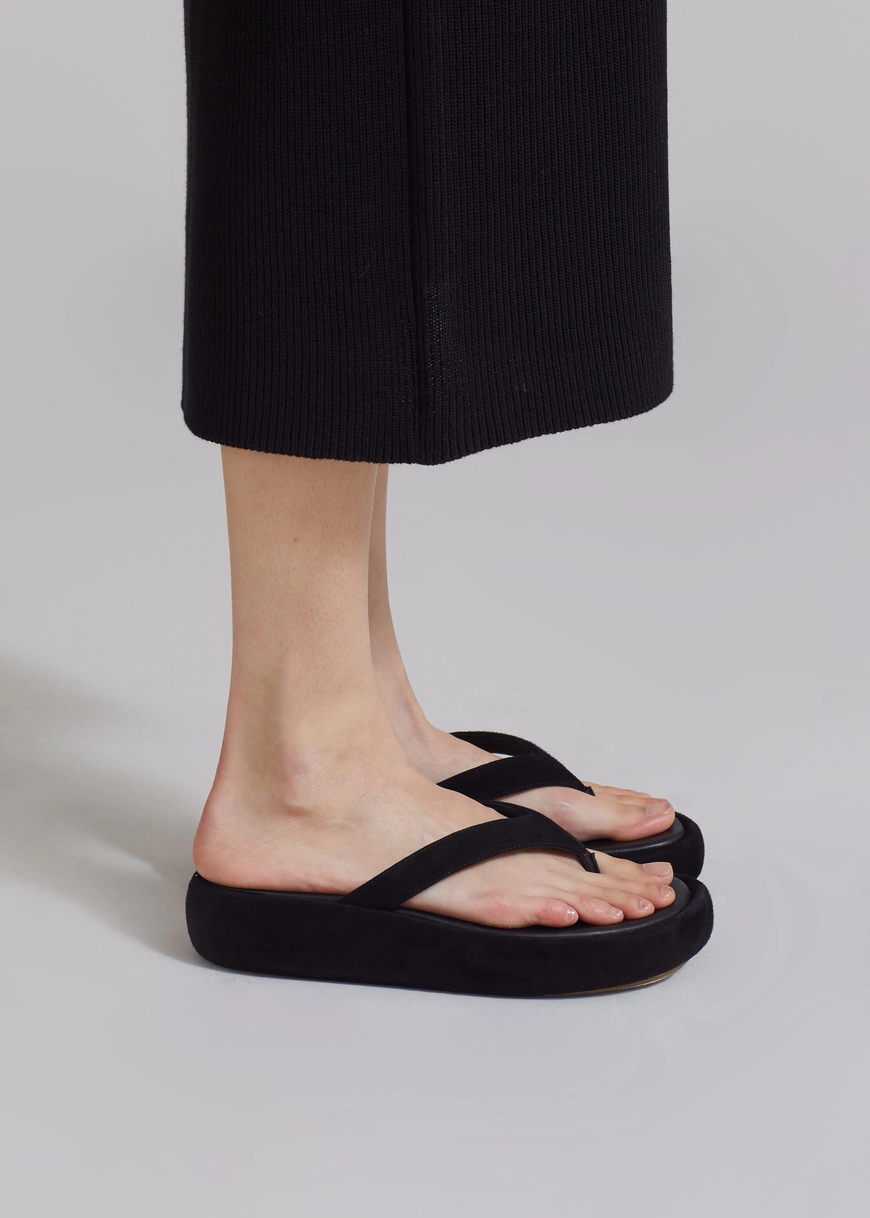 Ilio Smeraldo Geraldine 01 Thong Mule - Black sold by Frankie Shop product image thumbnail 2