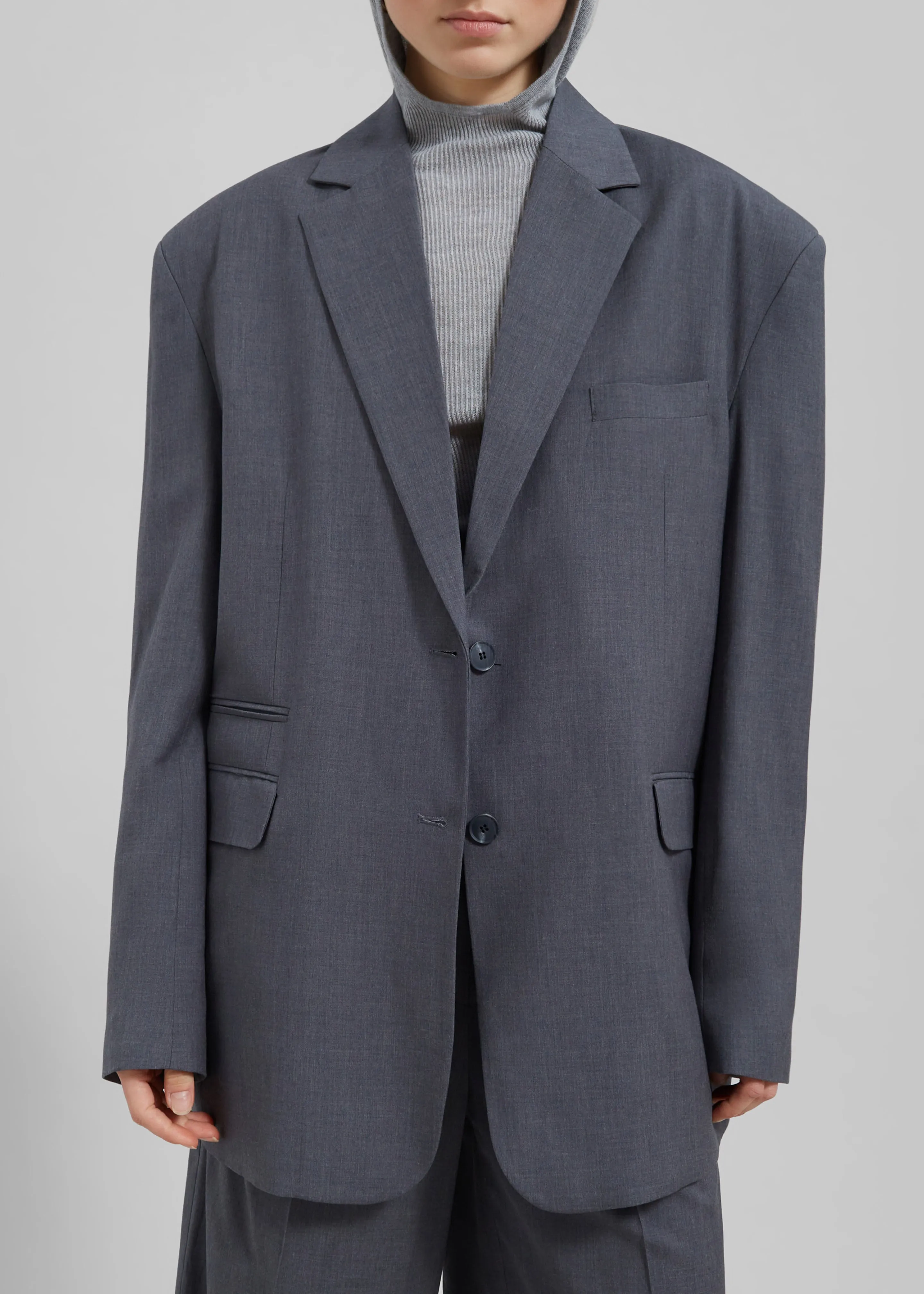 Wilma Blazer - Grey sold by Frankie Shop product image thumbnail 5