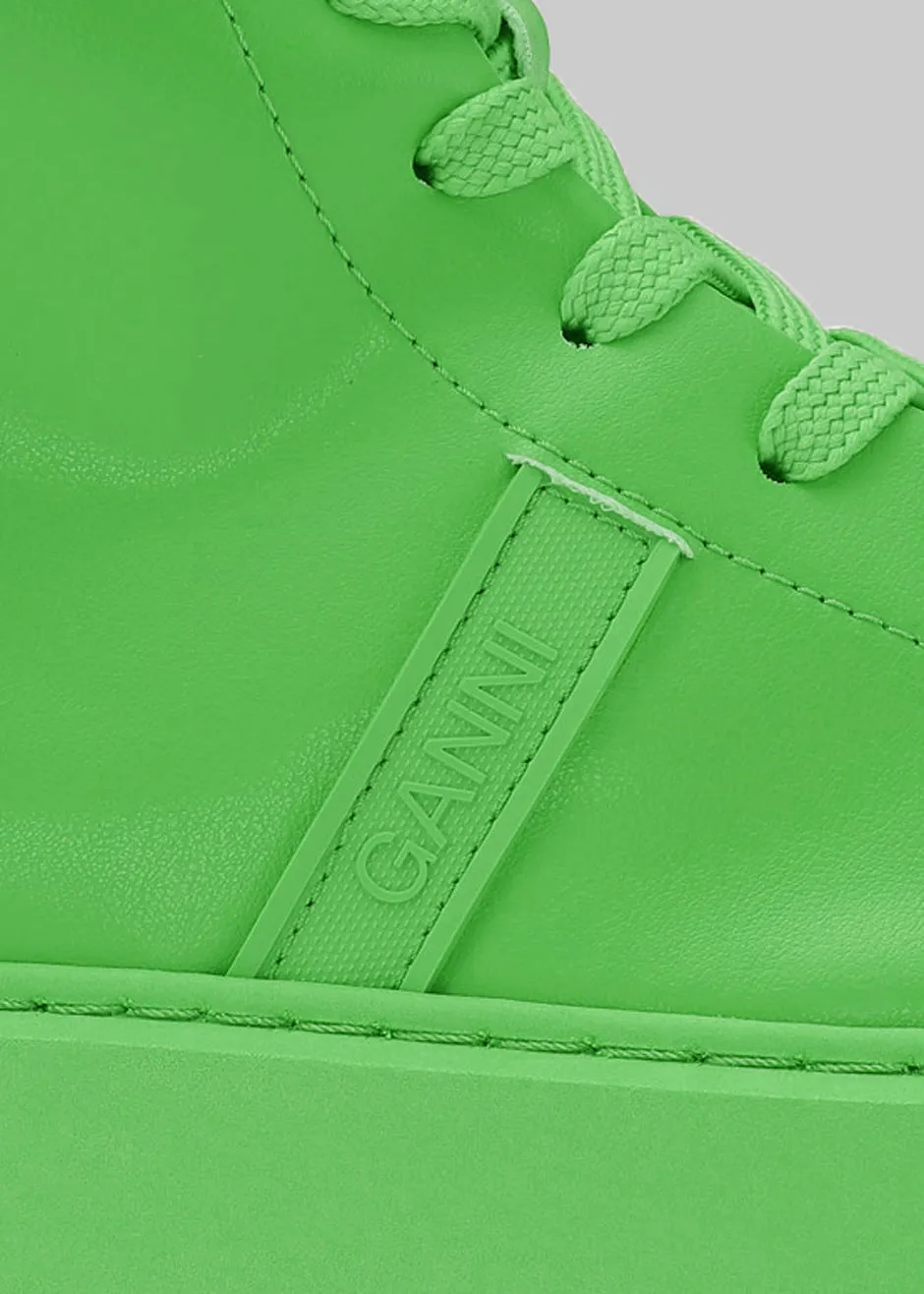 GANNI Sporty Mix Cupsole High Top Sneaker - Kelly Green sold by Frankie Shop product image thumbnail 2