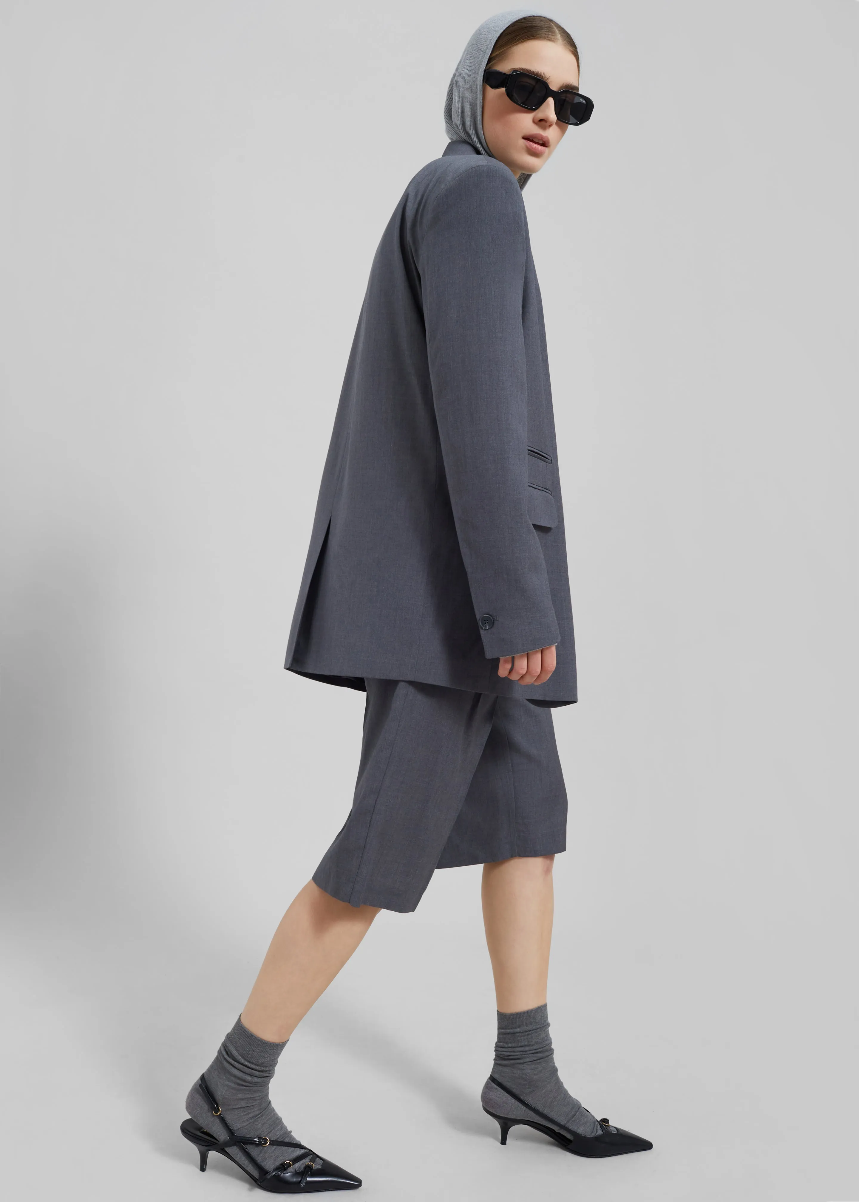 Wilma Blazer - Grey sold by Frankie Shop