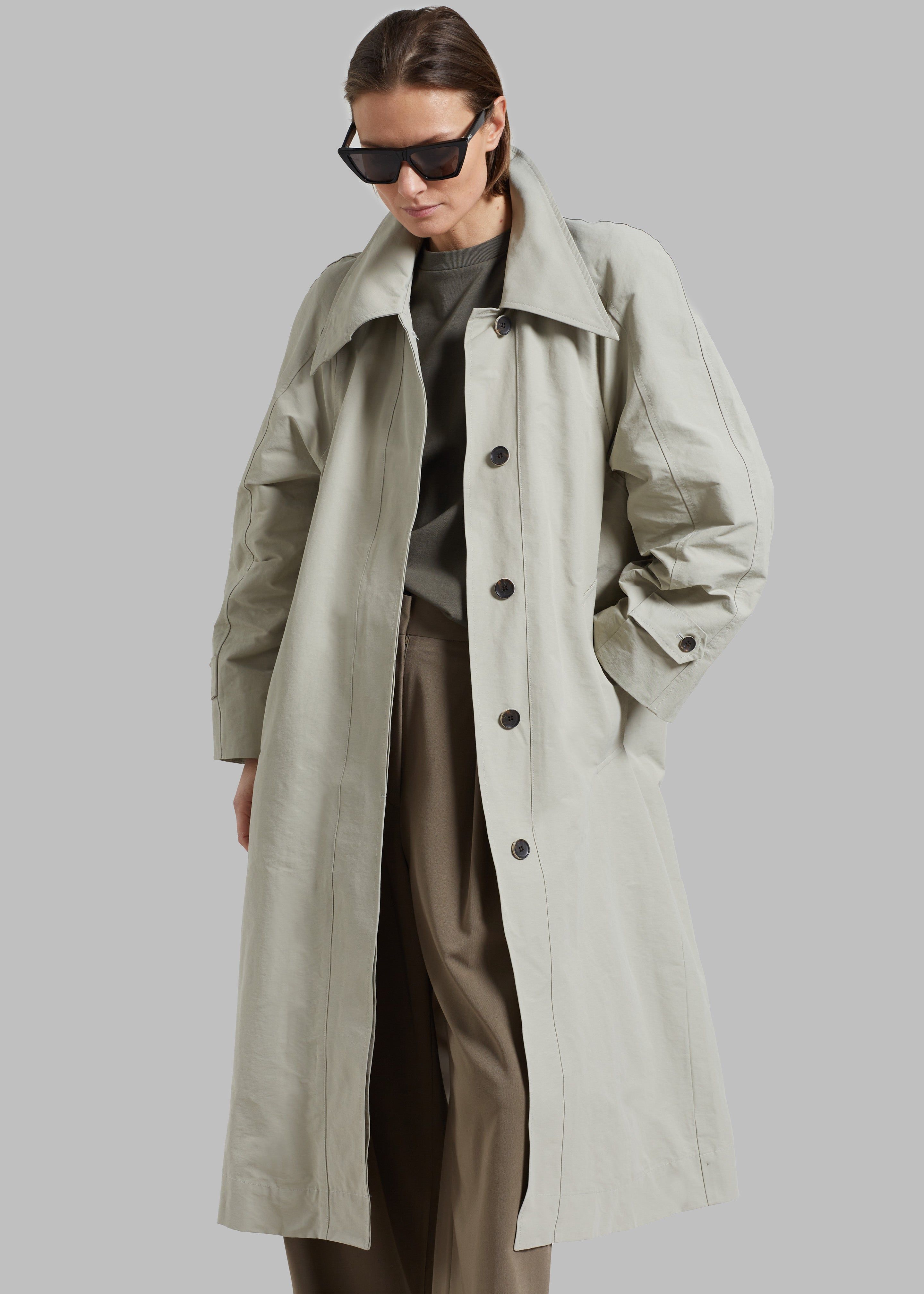 Tal Trench Coat - Pale Khaki sold by Frankie Shop product image thumbnail 2