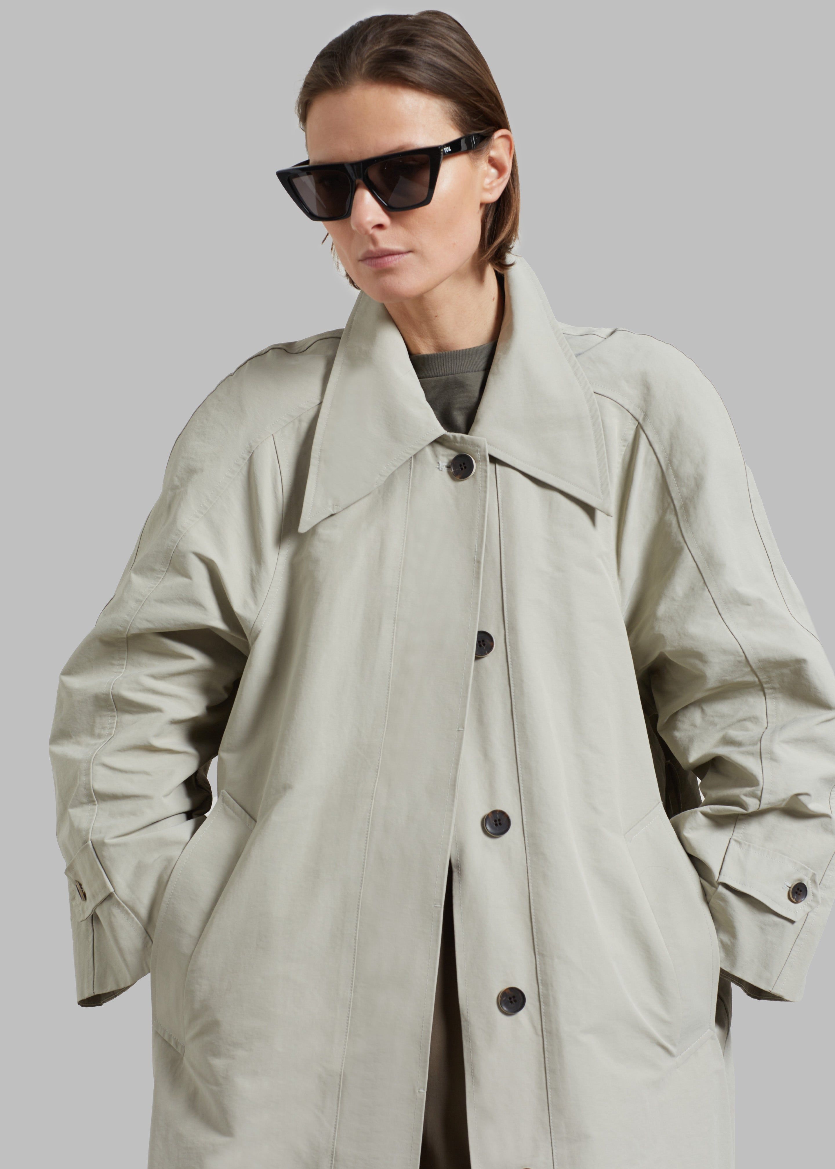 Tal Trench Coat - Pale Khaki sold by Frankie Shop product image thumbnail 3