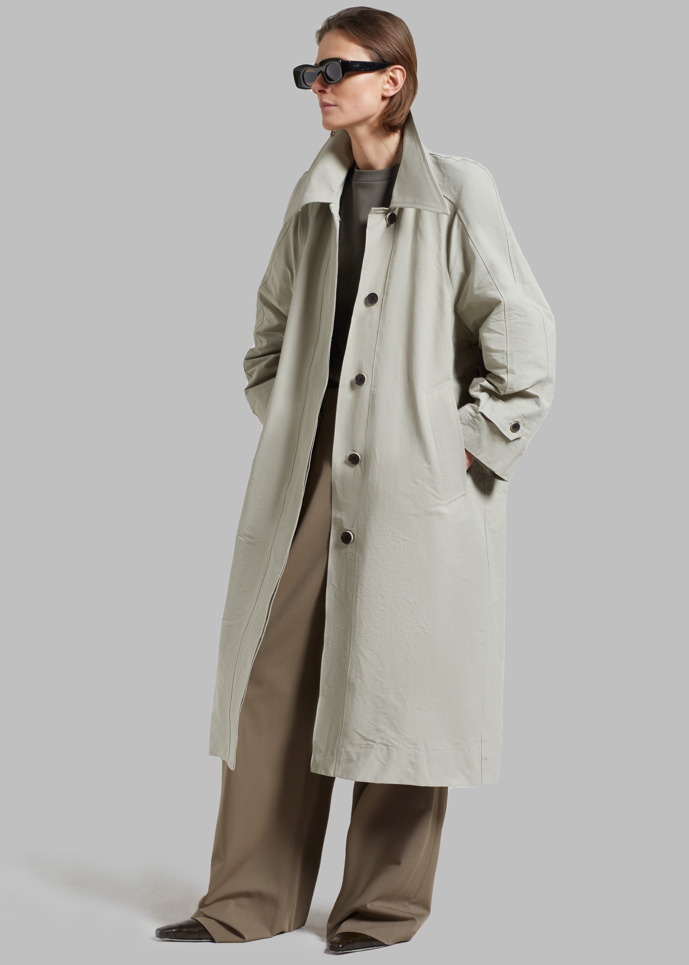 Tal Trench Coat - Pale Khaki sold by Frankie Shop