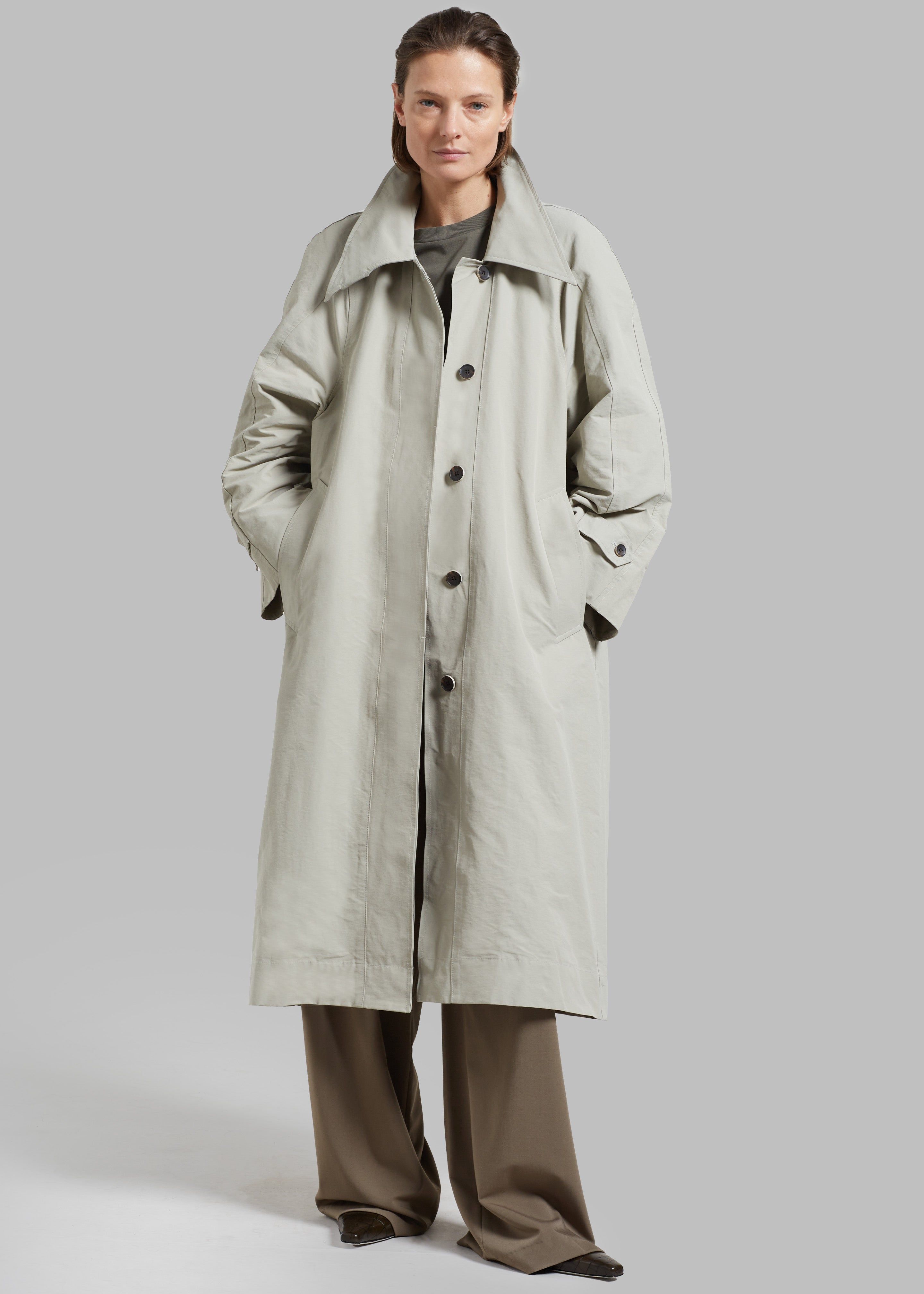 Tal Trench Coat - Pale Khaki sold by Frankie Shop product image thumbnail 5
