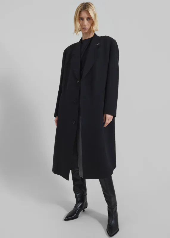Low Classic Classic Long Coat - Black sold by Frankie Shop