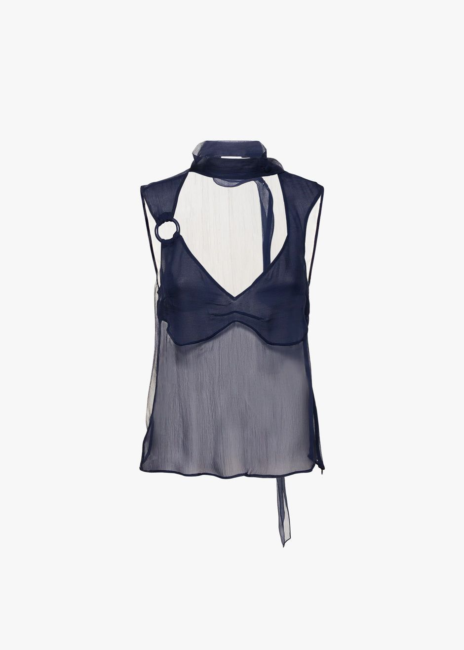 Saks Potts Tanja Top - Navy sold by Frankie Shop product image thumbnail 6