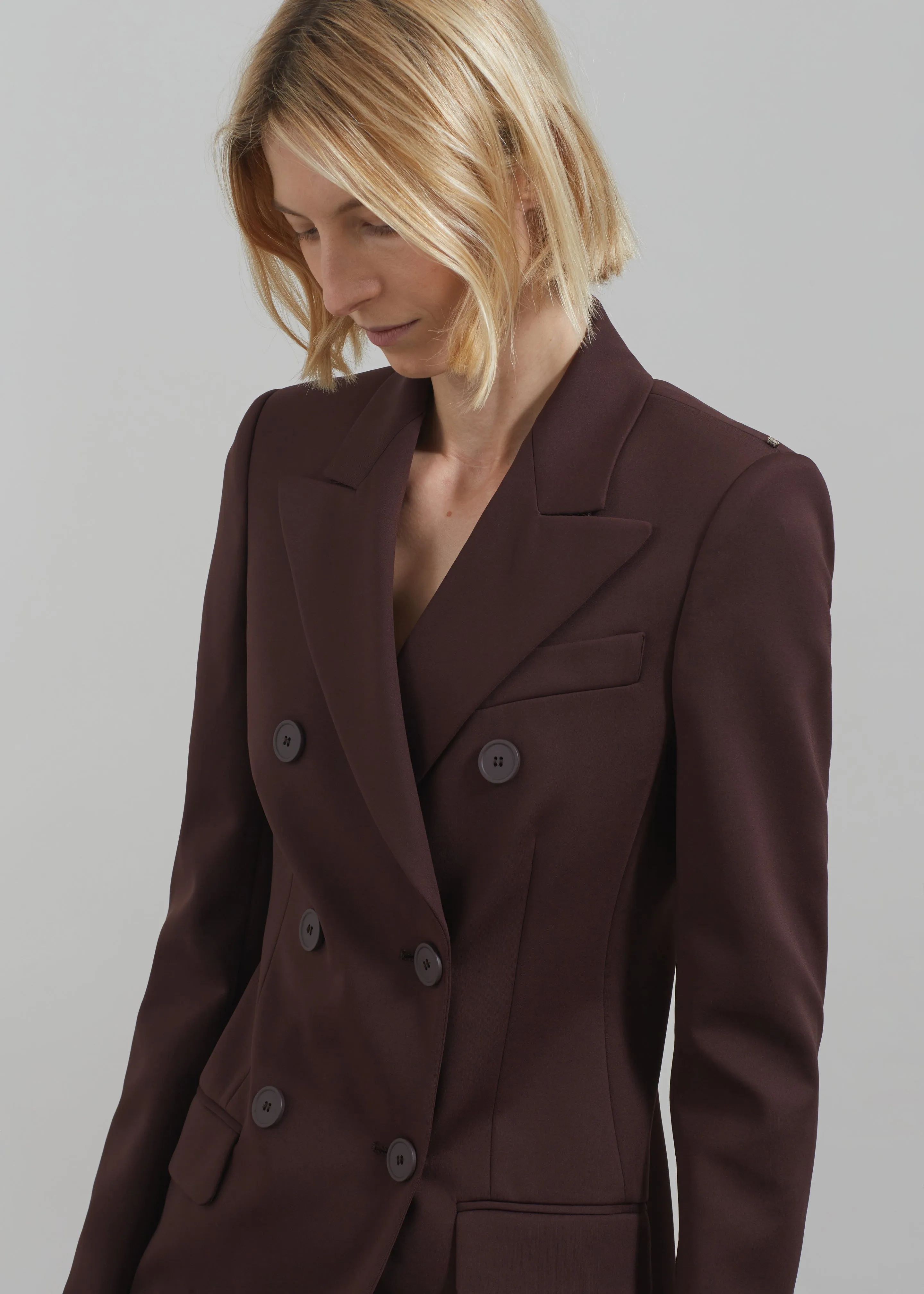 Sportmax Frizzo Scuba Jacket - Dark Brown sold by Frankie Shop product image thumbnail 3