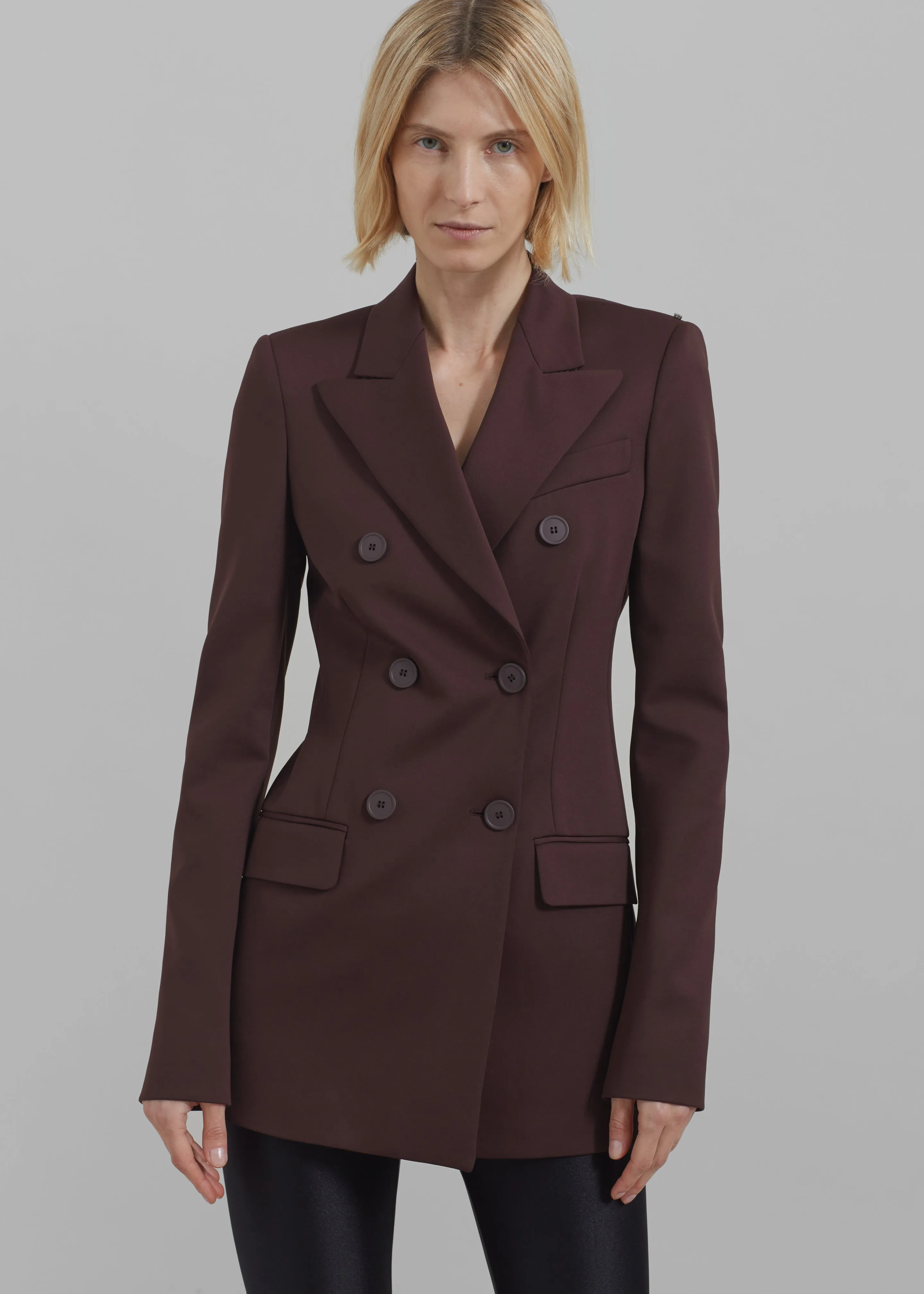 Sportmax Frizzo Scuba Jacket - Dark Brown sold by Frankie Shop product image thumbnail 2