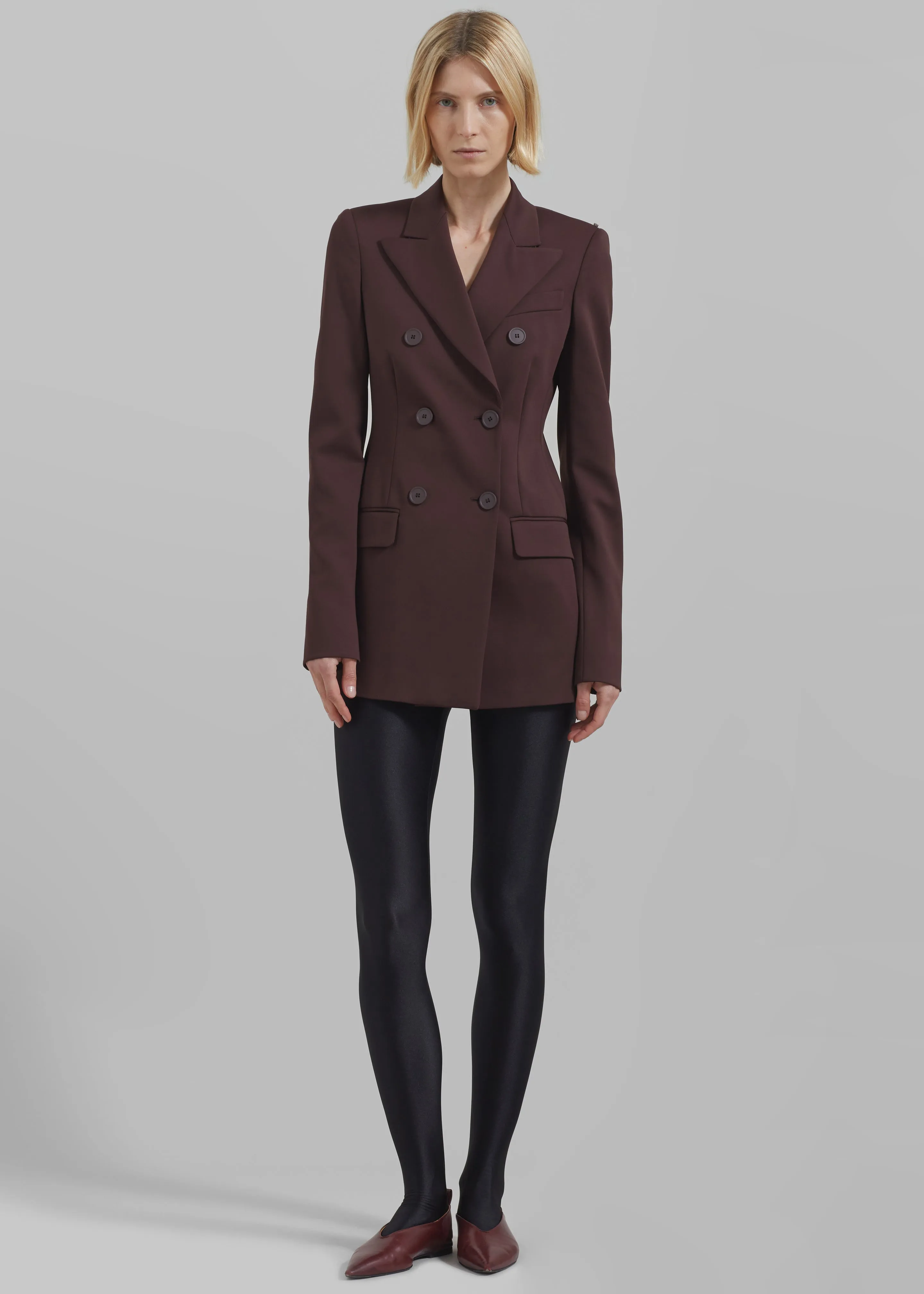 Sportmax Frizzo Scuba Jacket - Dark Brown sold by Frankie Shop product image thumbnail 5