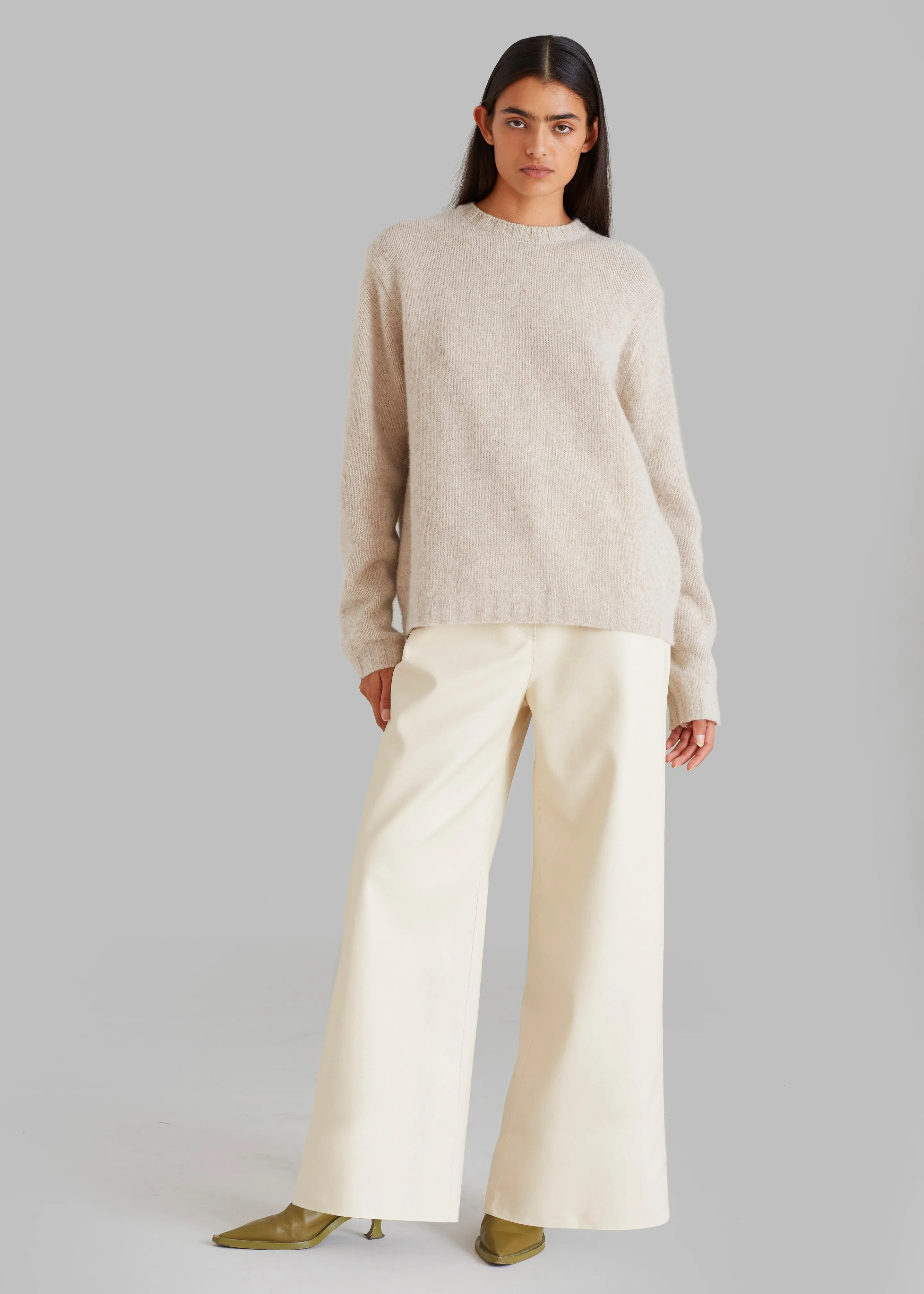 Kira Wide Pants - Beige sold by Frankie Shop product image thumbnail 5