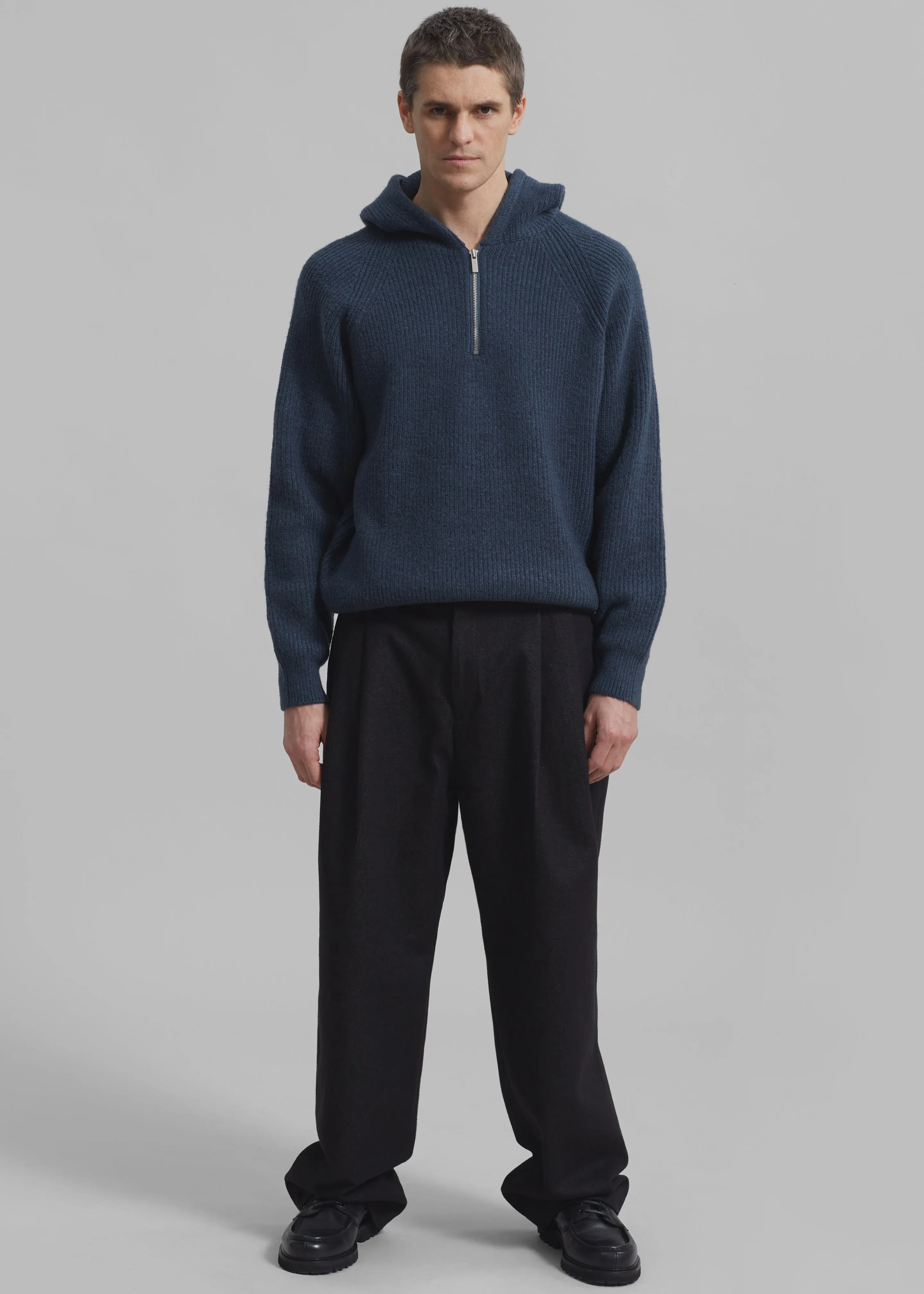 Stephen Pleated Denim Trousers - Black sold by Frankie Shop product image thumbnail 5