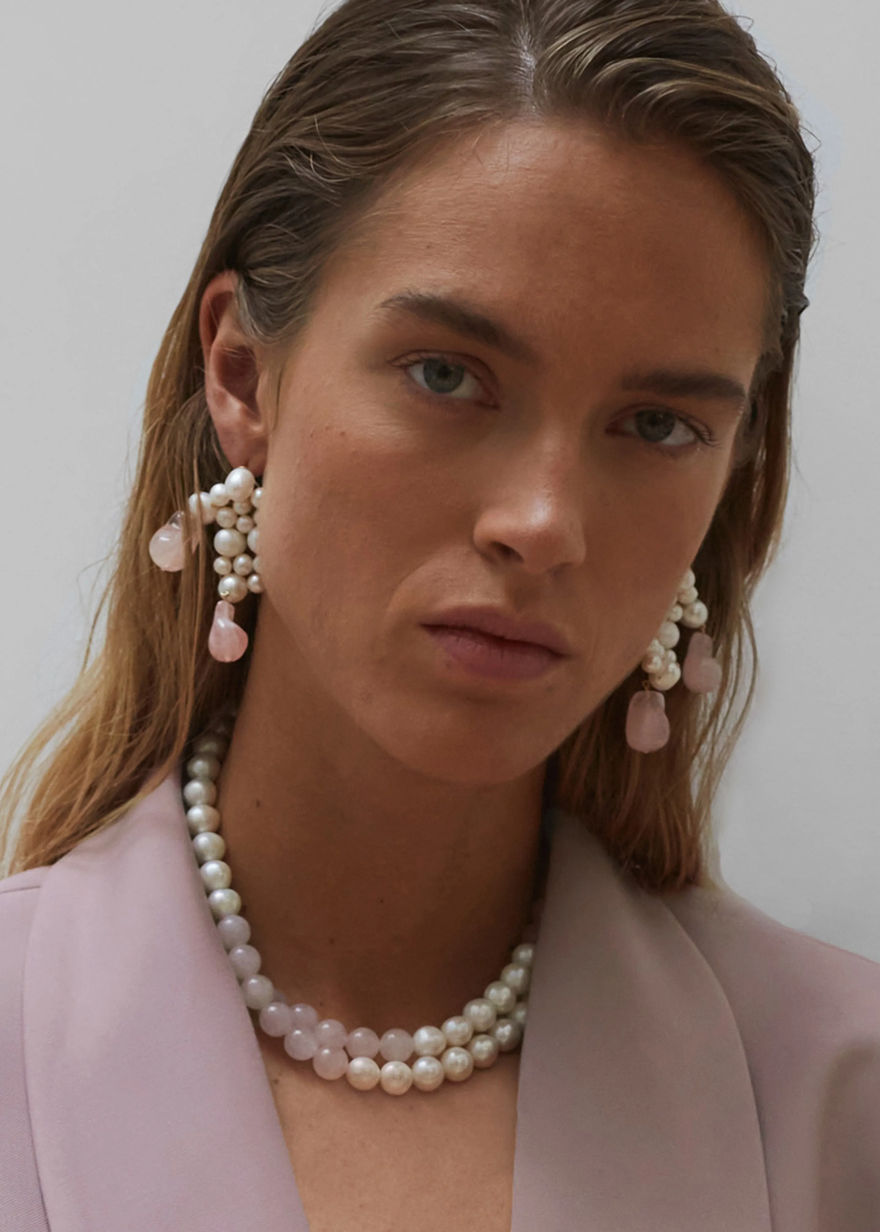 Completedworks What's The Second Big Idea Earrings - Rose Quartz sold by Frankie Shop product image thumbnail 3