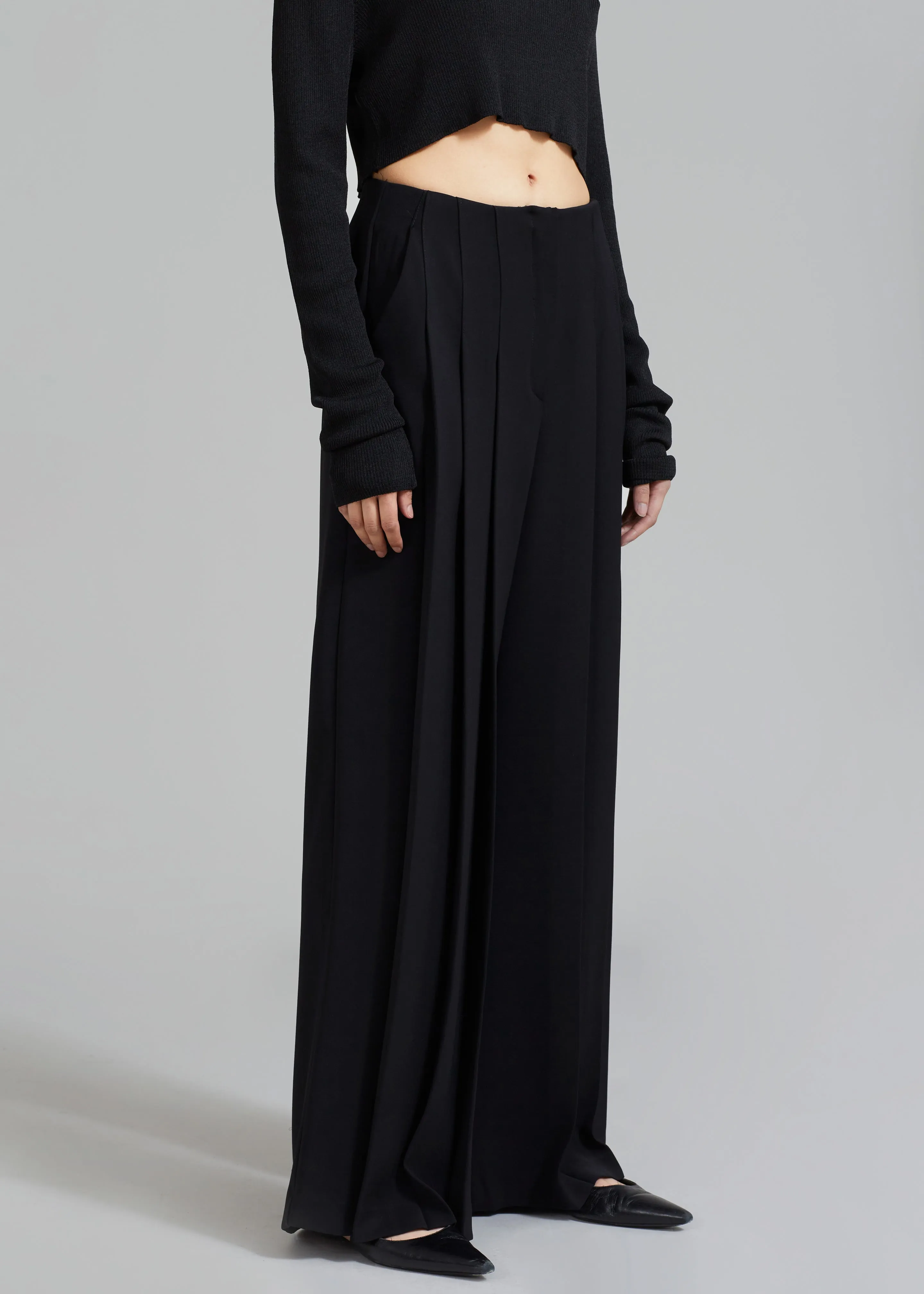 Dillon Pleated Pants - Black sold by Frankie Shop product image thumbnail 5